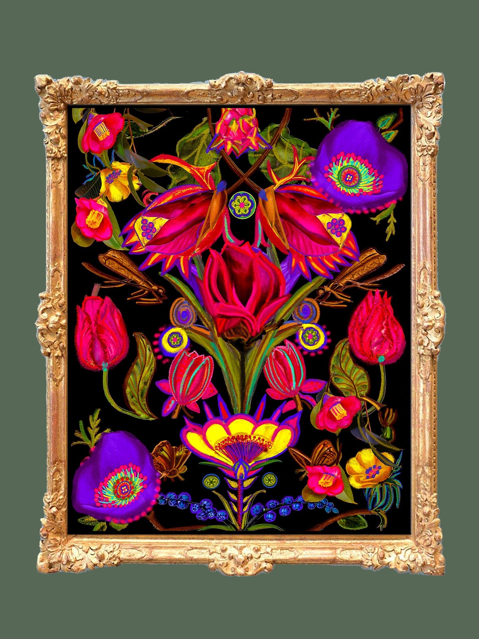 whimsigoth art , moody floral posters - gothic