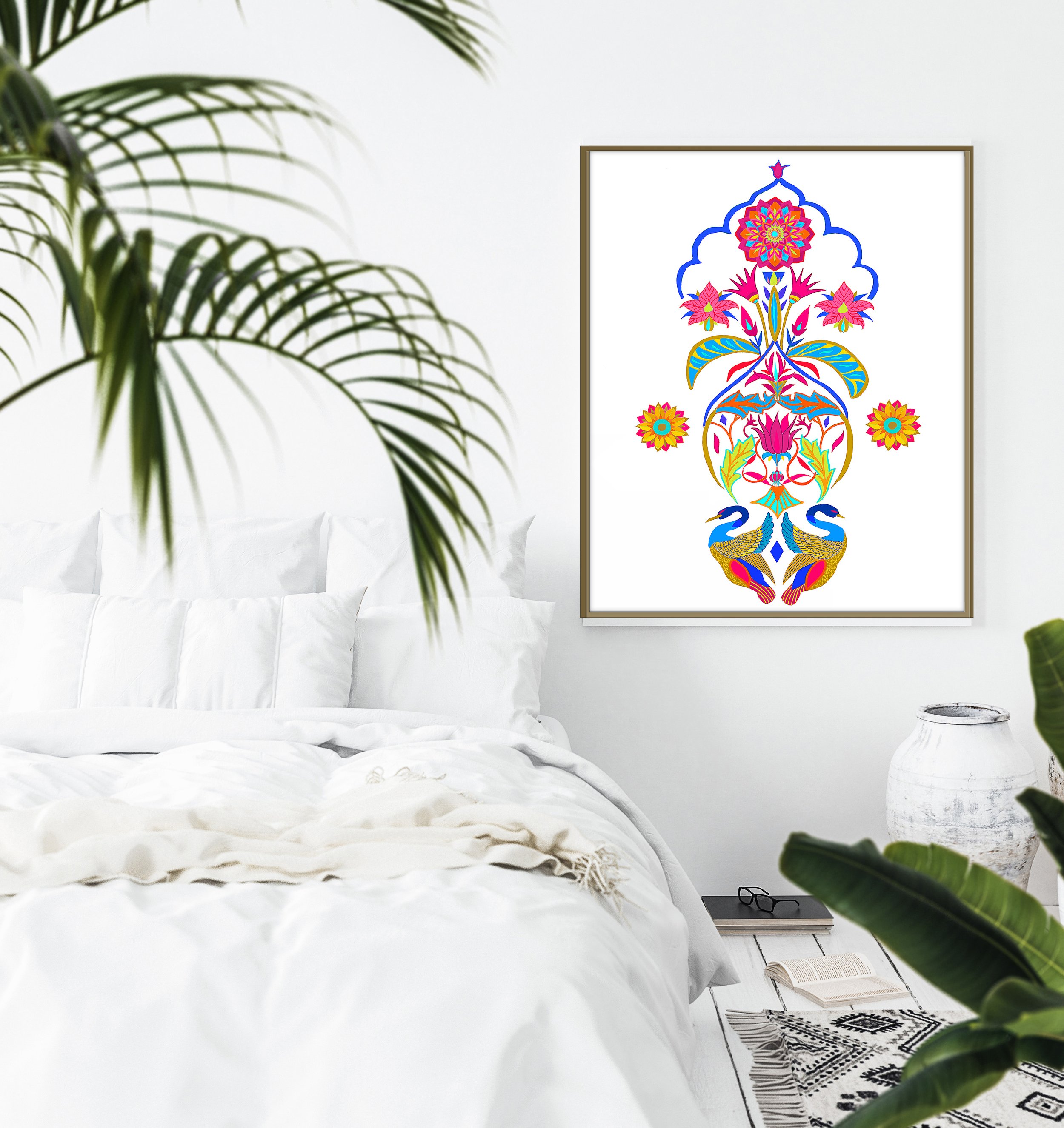 original folk art for bedroom