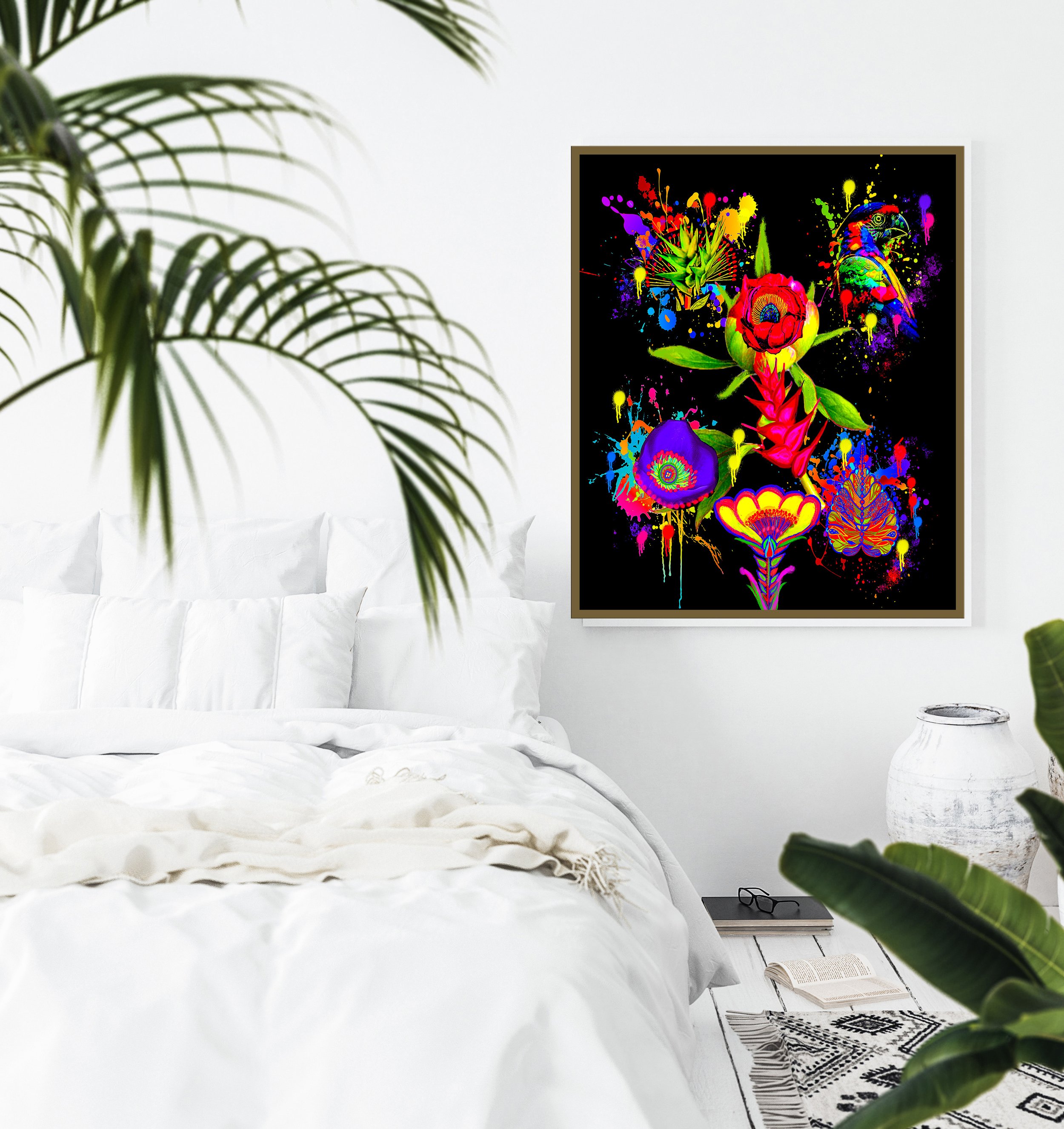 splash painting for bedroom