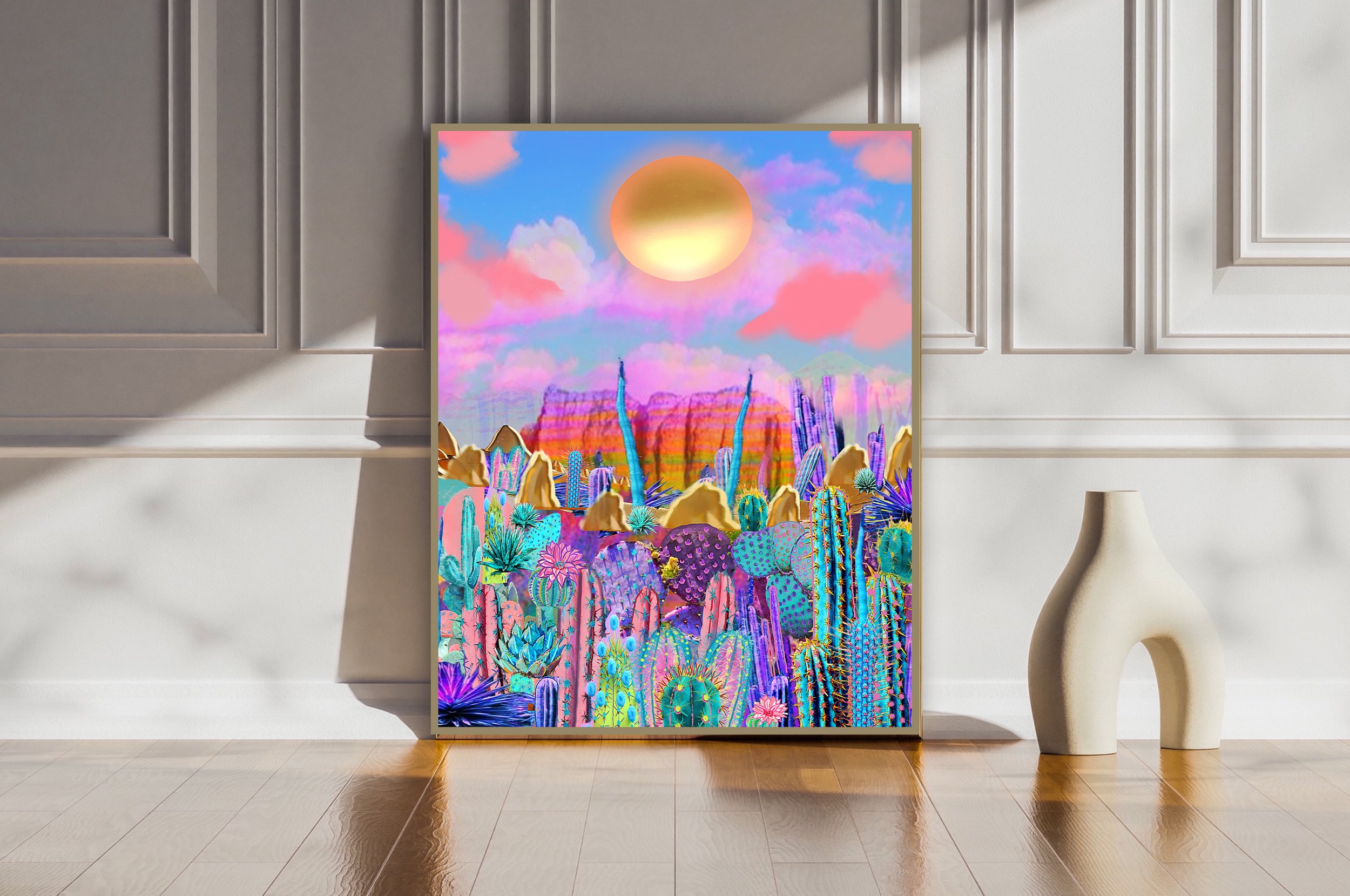 arizona desert sunrise print