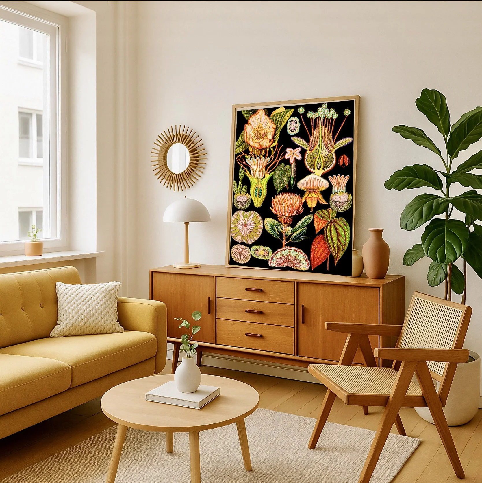 modern boho botanical art prints for sale for cool modern living room