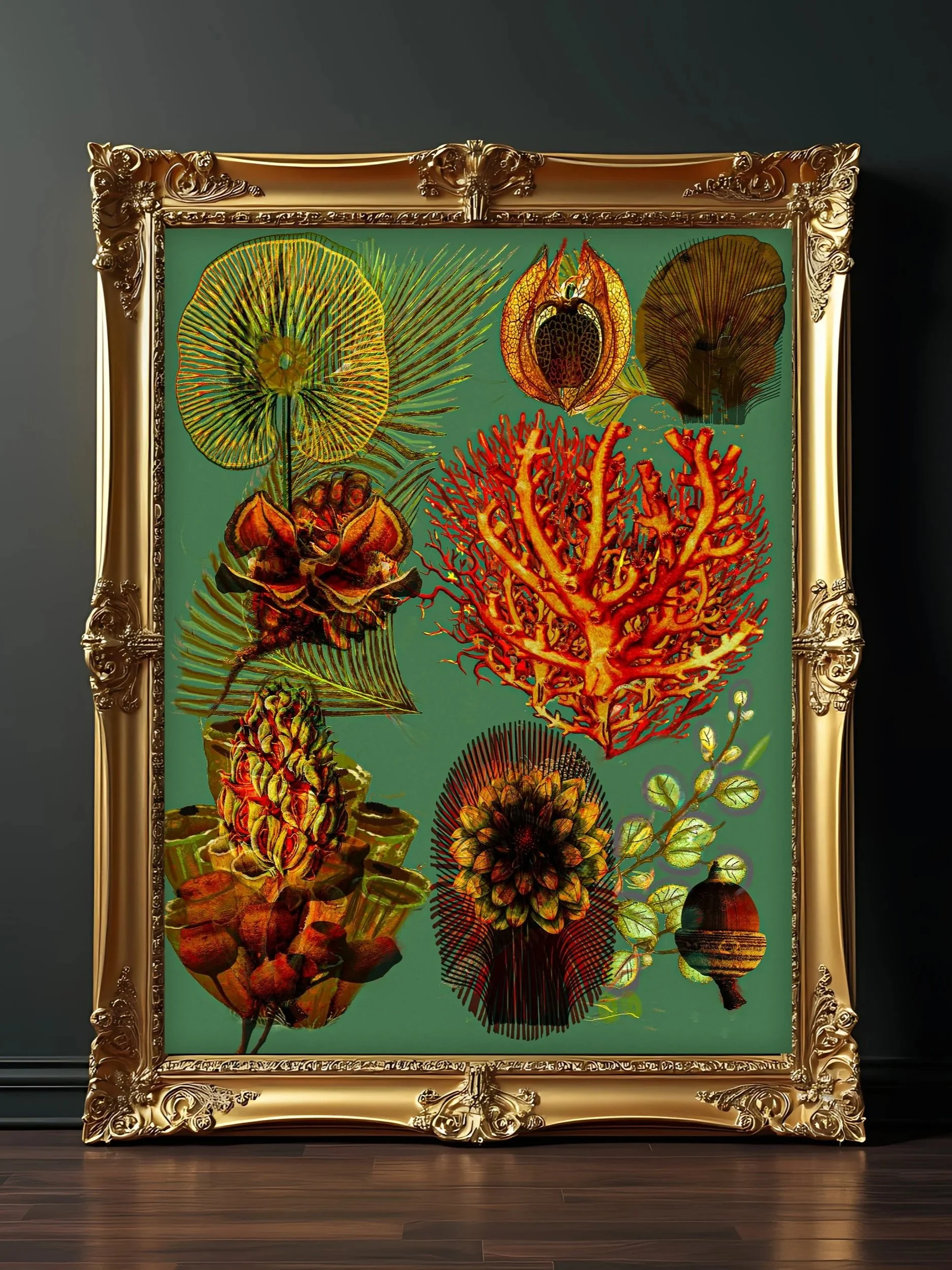 Surreal Botany : Reliquary of Tides | Neo Botanical Botany Art by Giovanna Nicolo