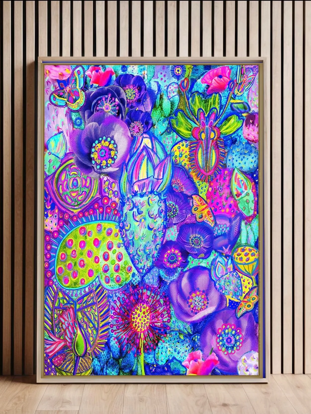 Cactus Field | Colorful Botanical Fine Art Print | Contemporary Maximalist Wall Art
