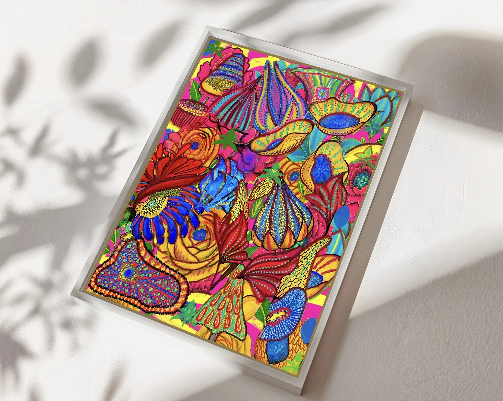 6x8 inches - vibrant neo-botanical-art - print.jpg
