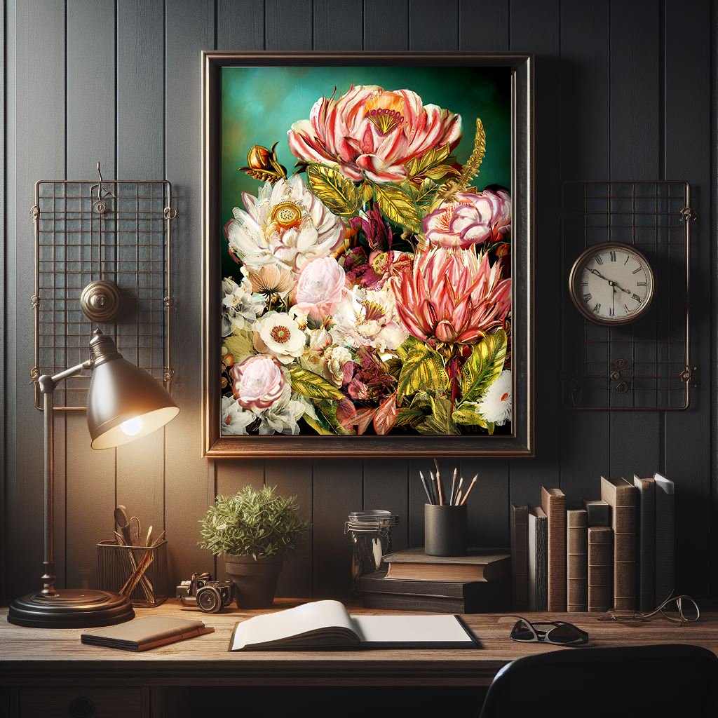 light academia print - impasto art poster