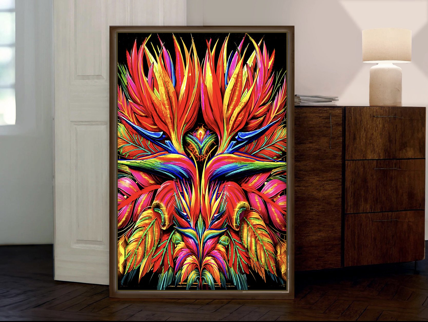 kaleidoscopic art print poster
