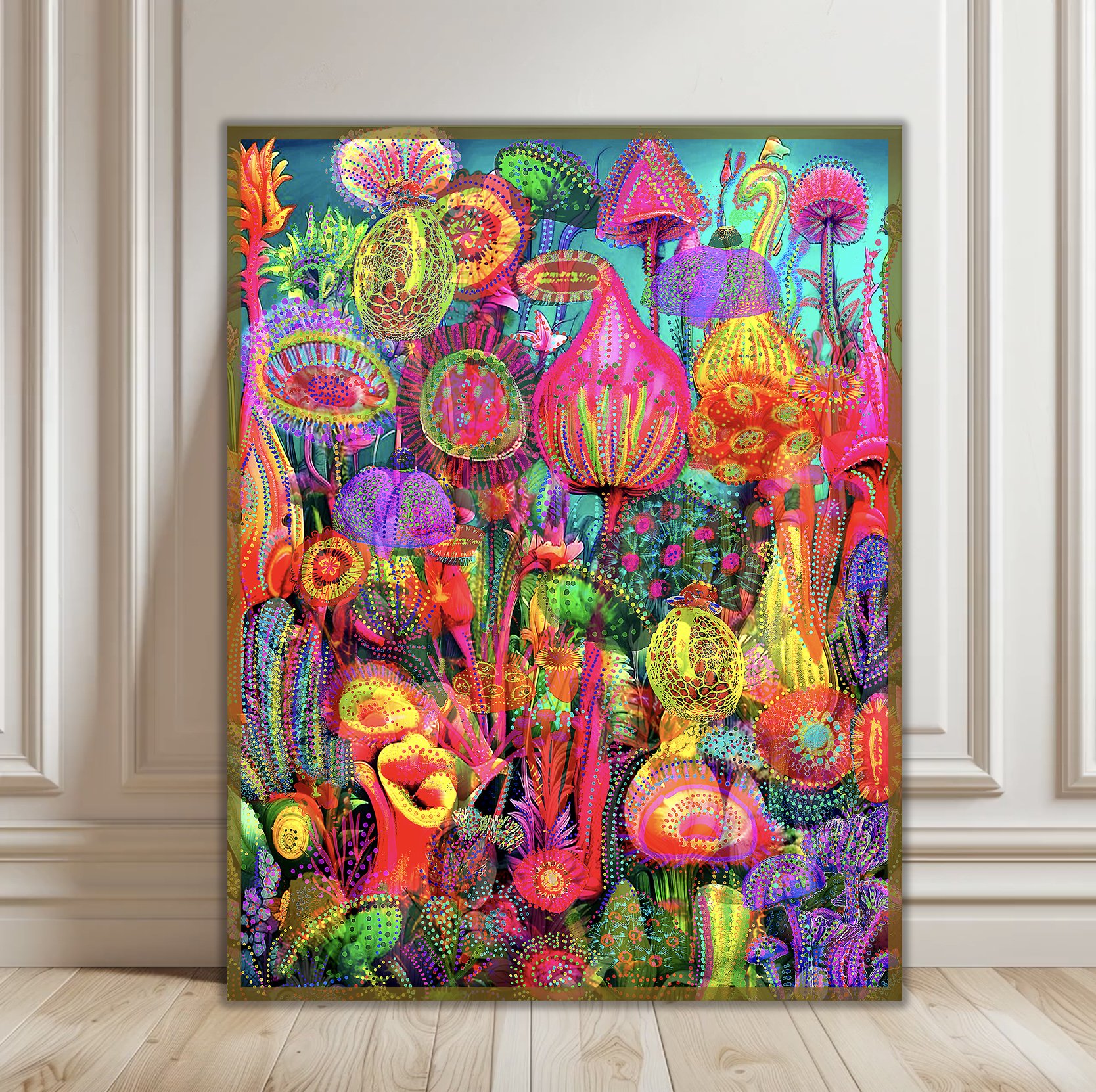 beautiful floral artwork by abstract flower artist