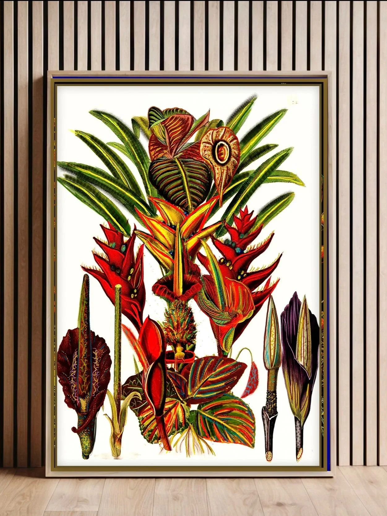 Neo-Botanical Arrangement | Contemporary Botanical Wall Art Print