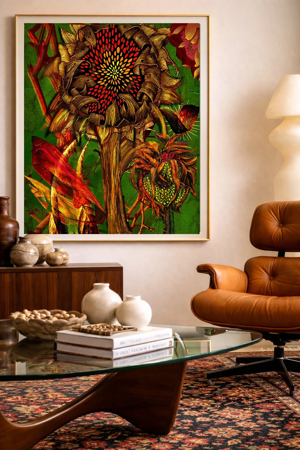 eames chair original modern botanical art  print for sale.jpg