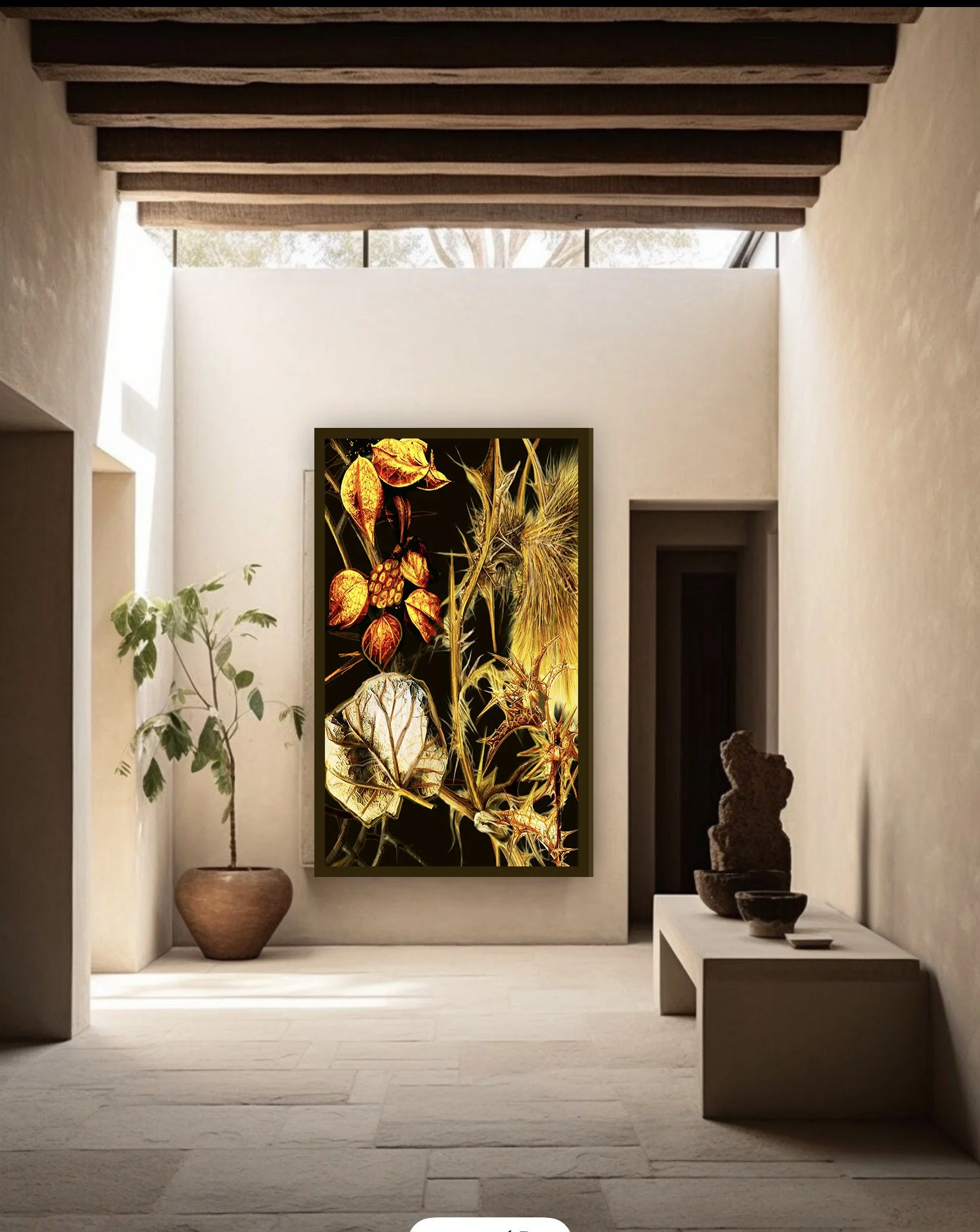 museum quality botanical - quiet luxury decor