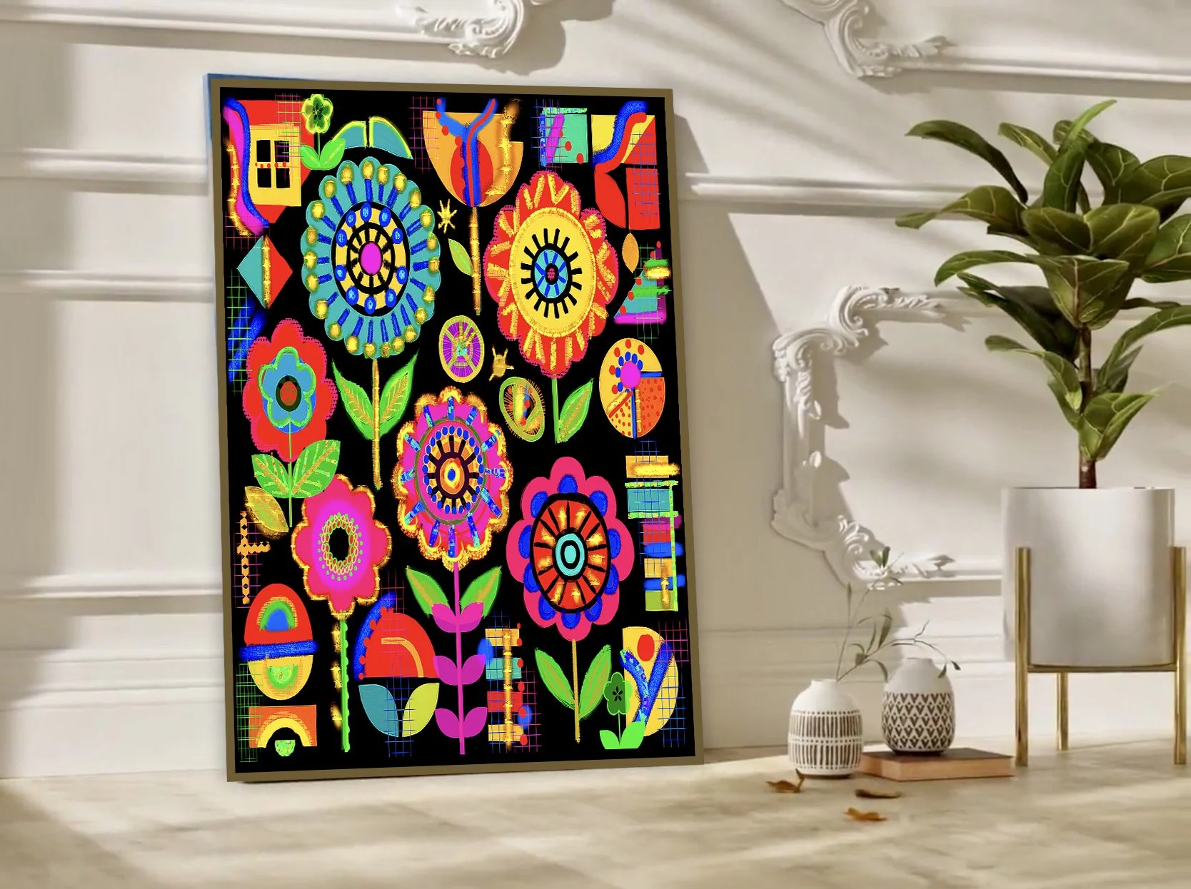 modern botanical artwork