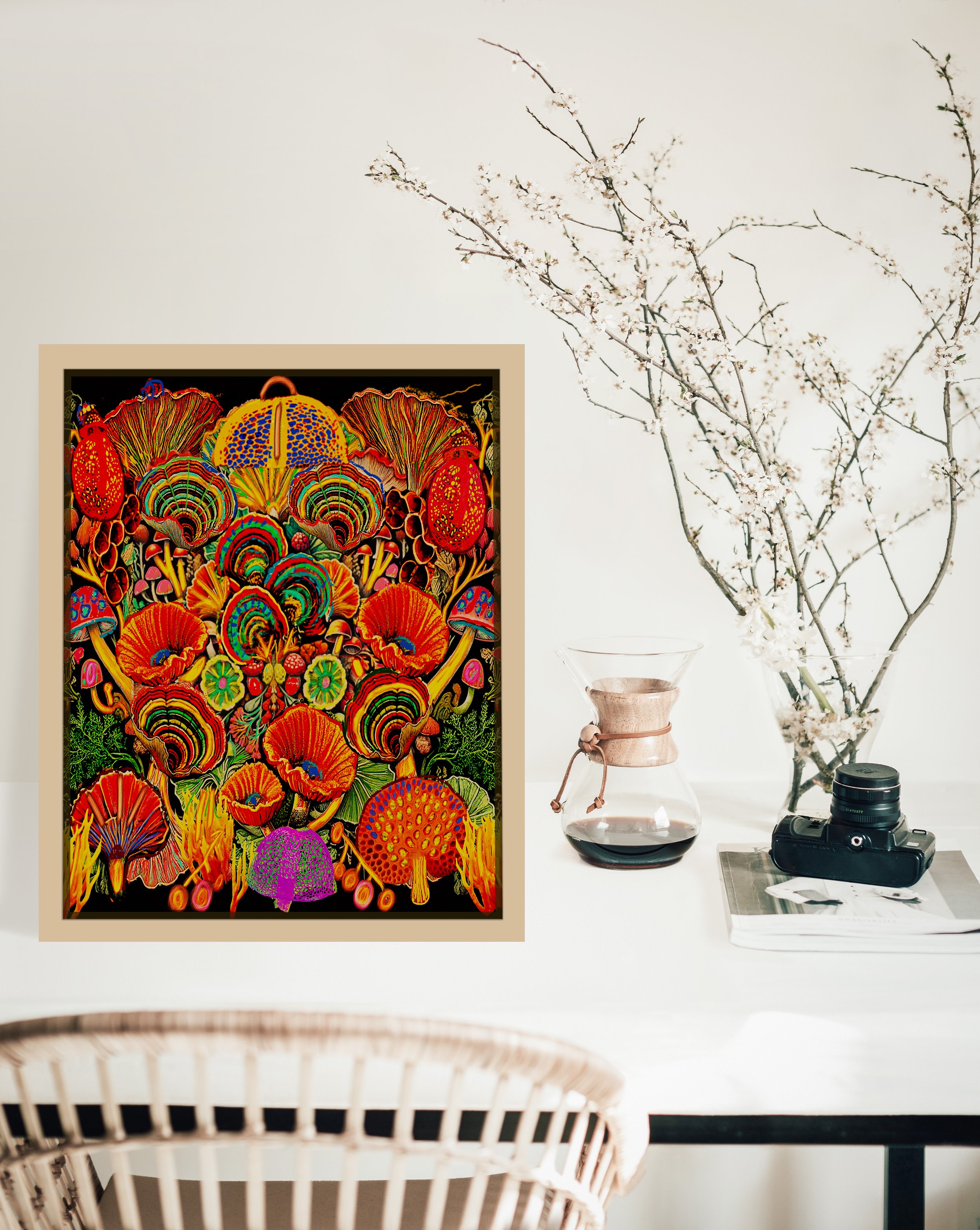magic mushroom office poster