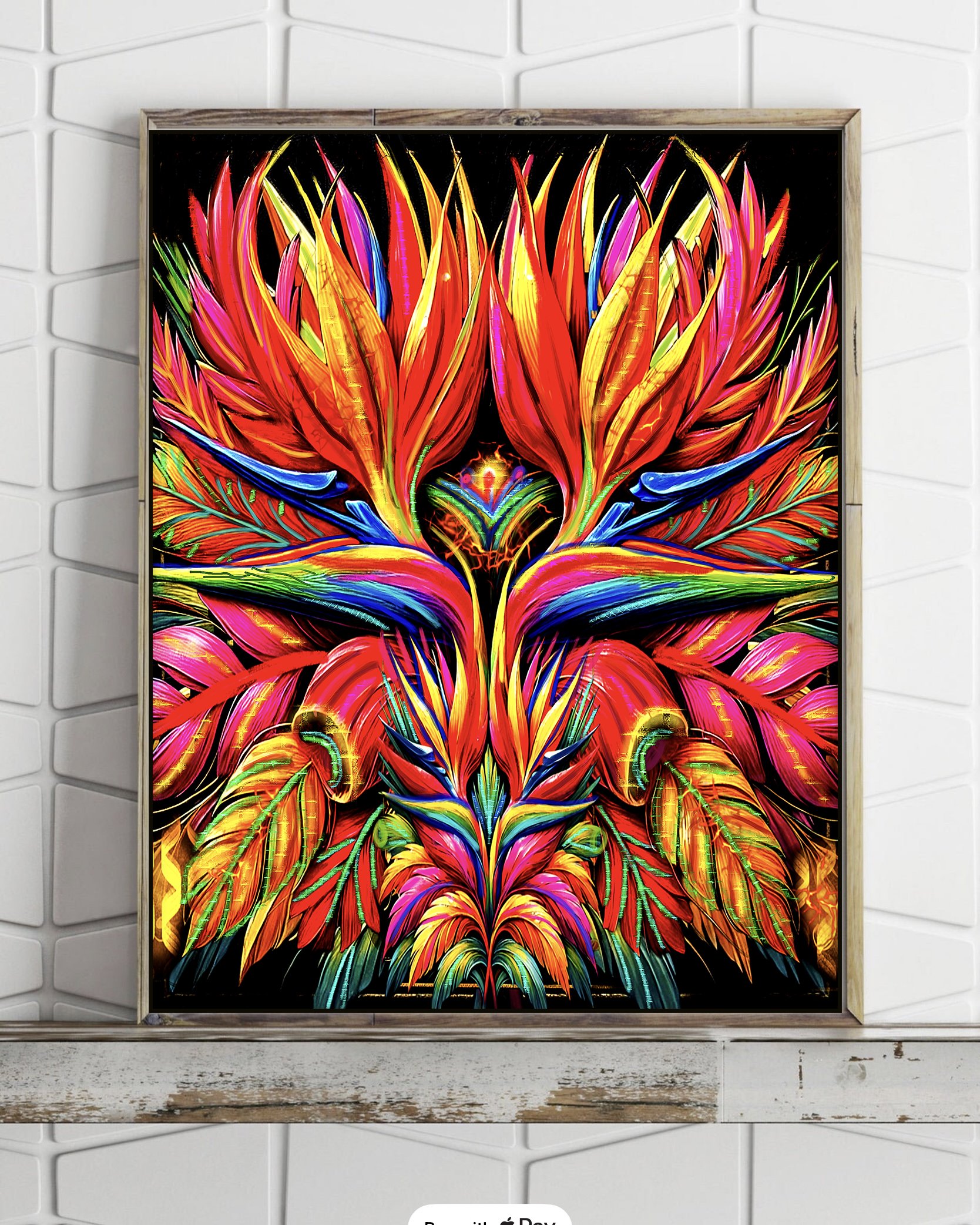cool artwork - exotic floral art print