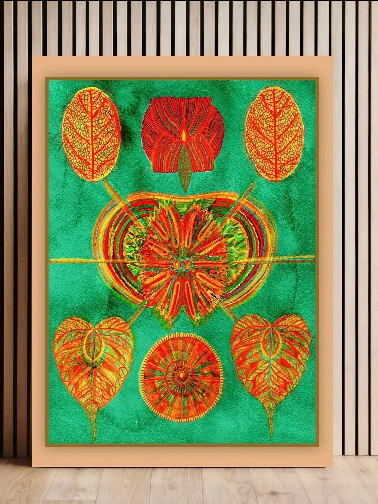 Abstract Symmetry II | Contemporary Botanical Fine Art Print | Modern Organic Wall Art | Botanical Artist Gio