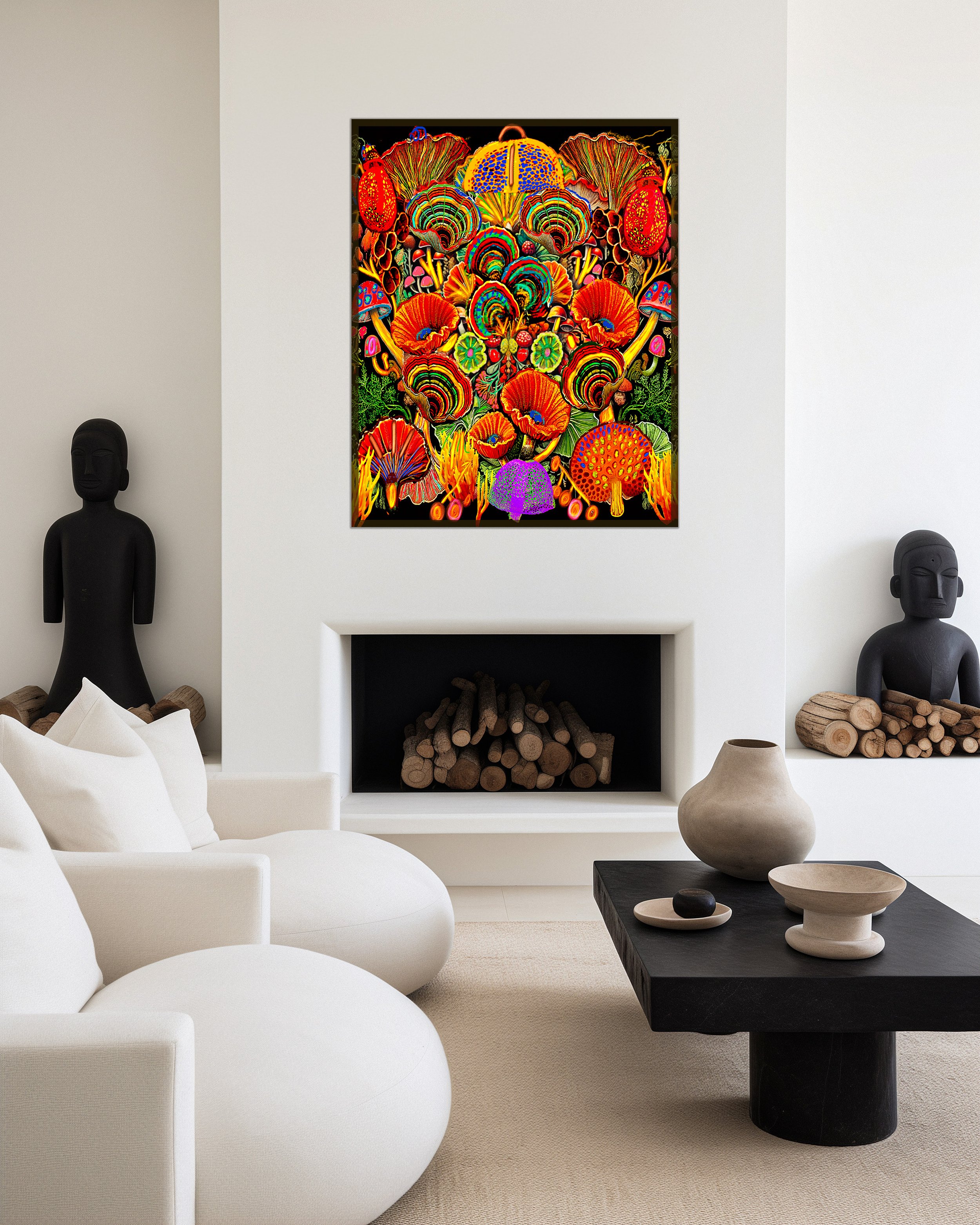 botanical artwork for sale - mycology poster