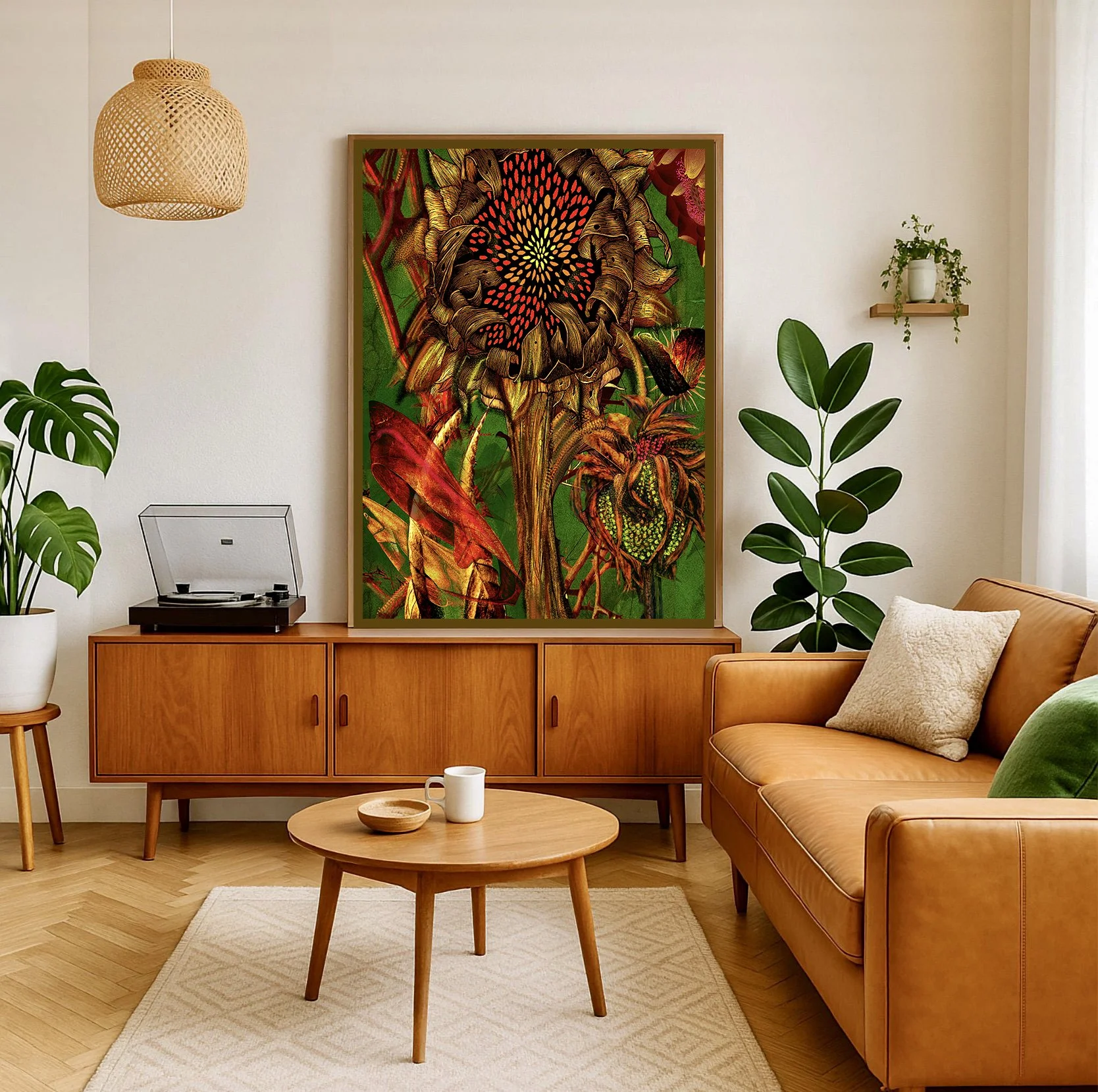 Green botanical wall decor.jpg