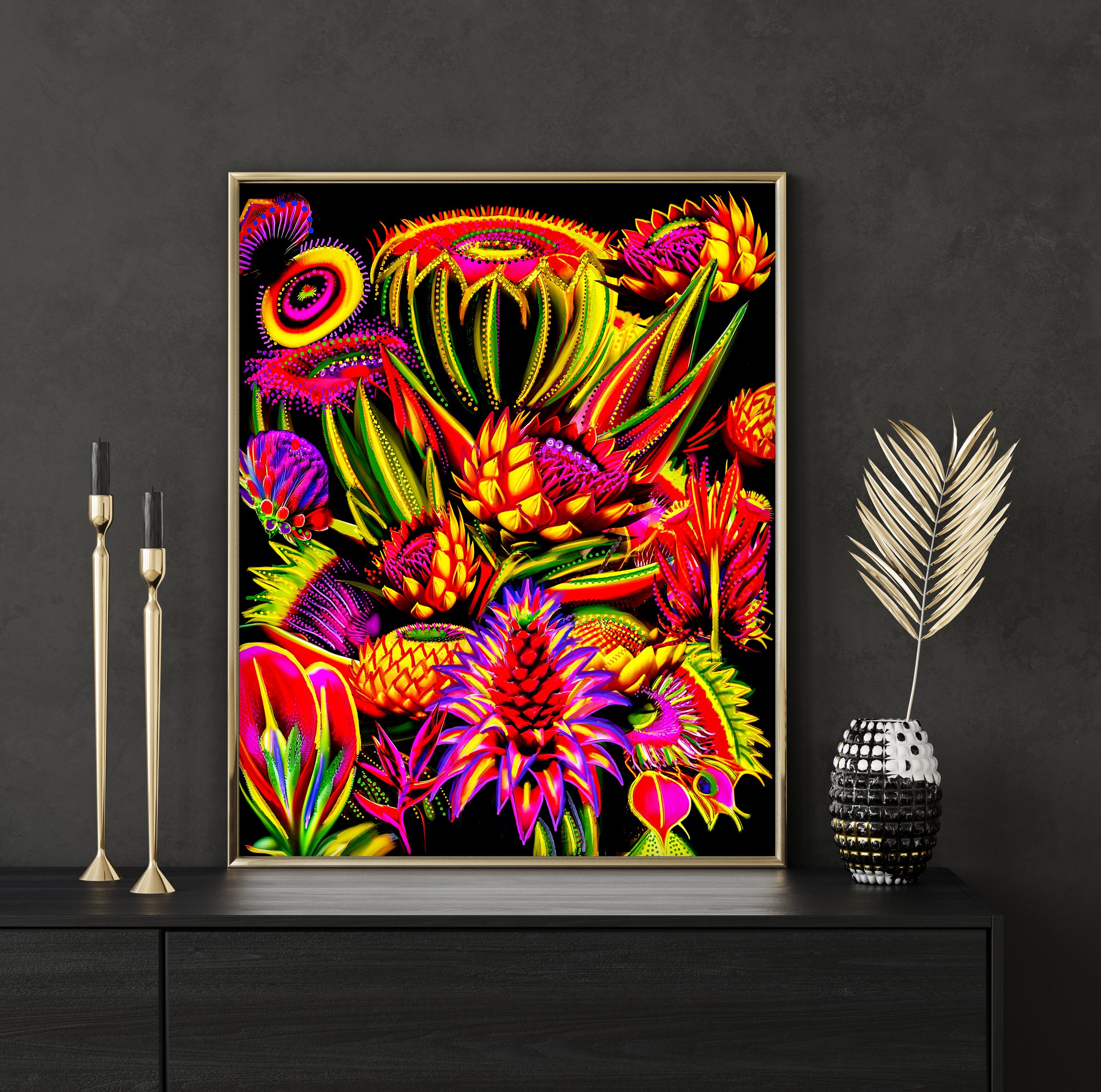 tropical drawings - drawings of tropical plants
