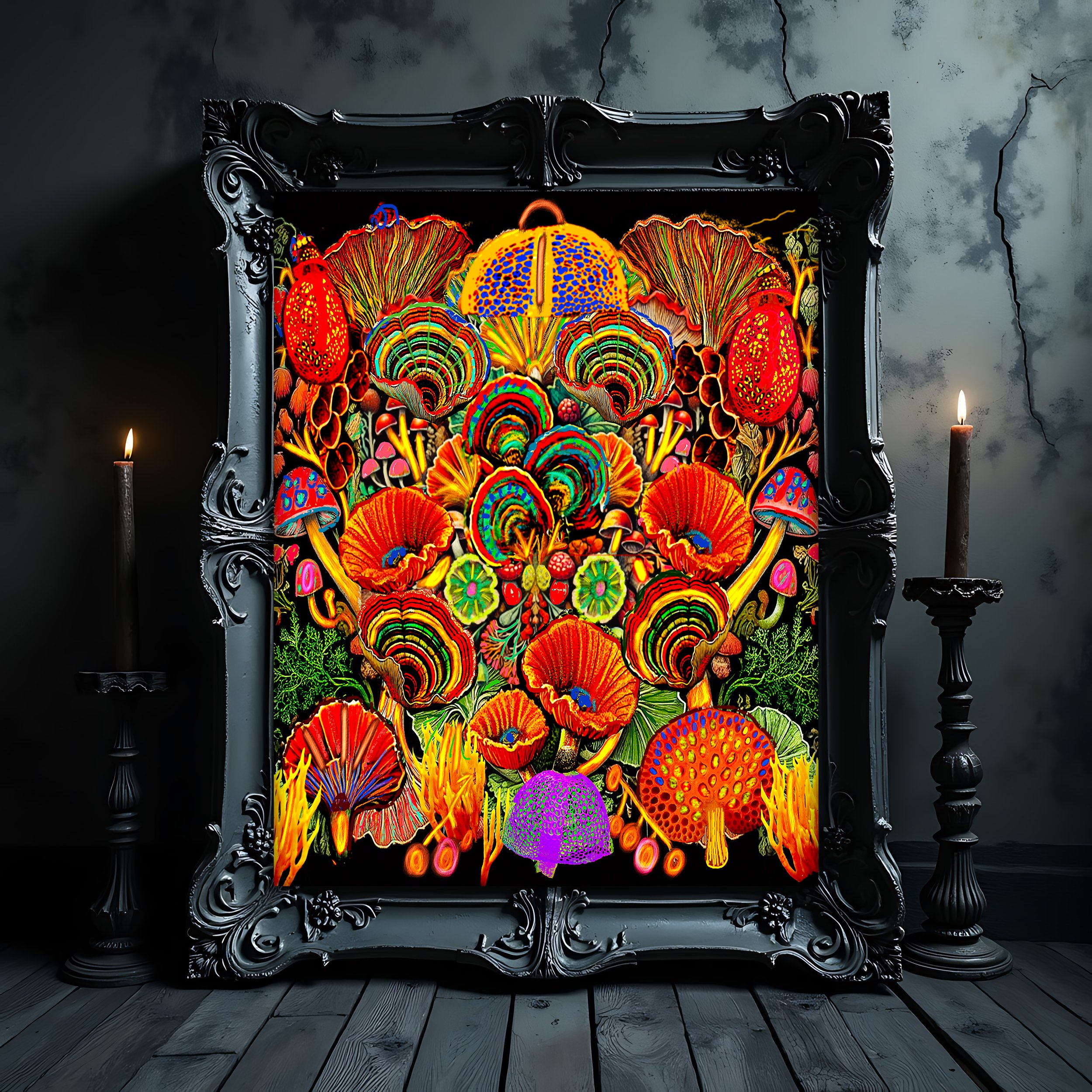 cottagecore mushroom painting