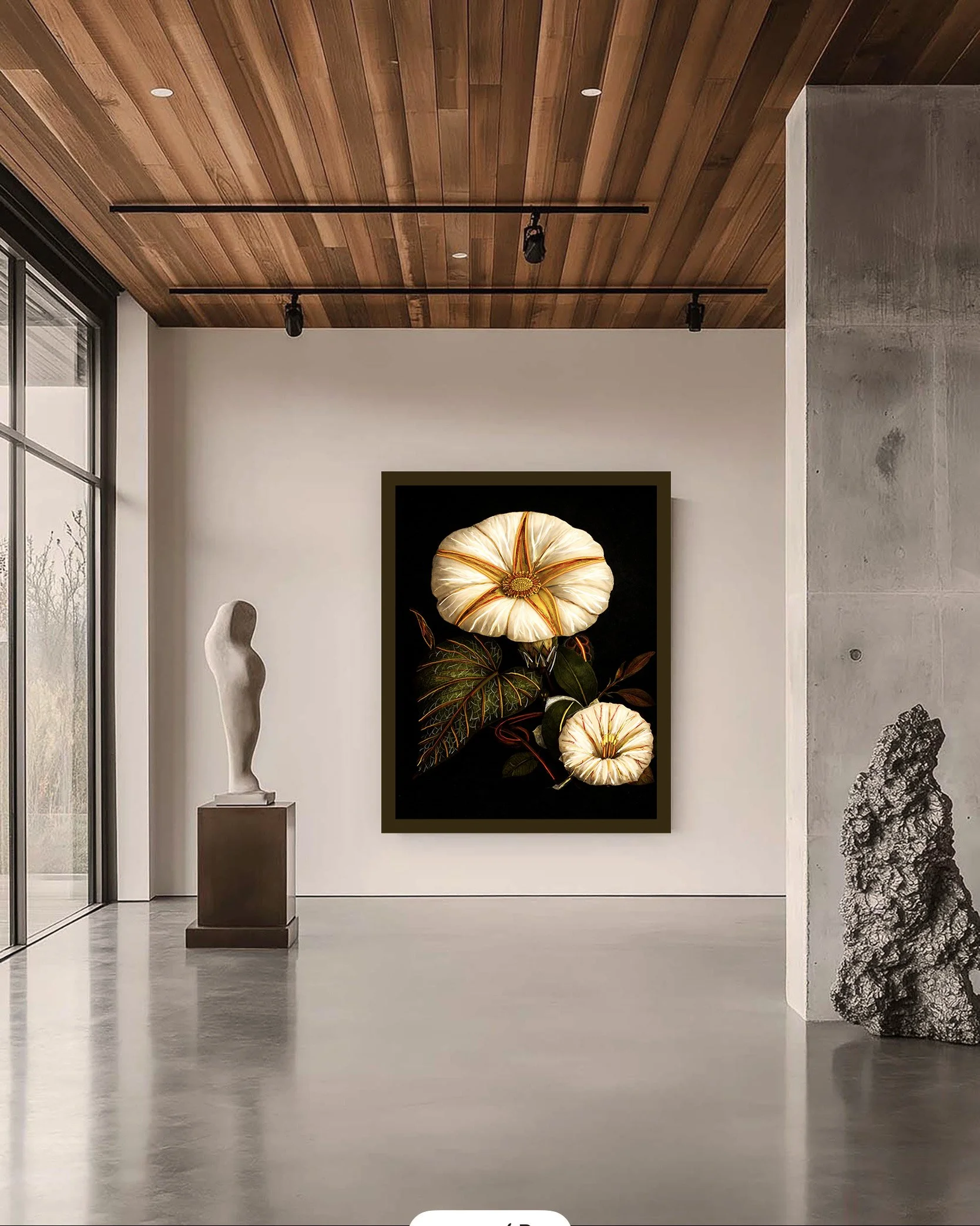 museum quality botanical art print -architectural-stone-entry.jpg