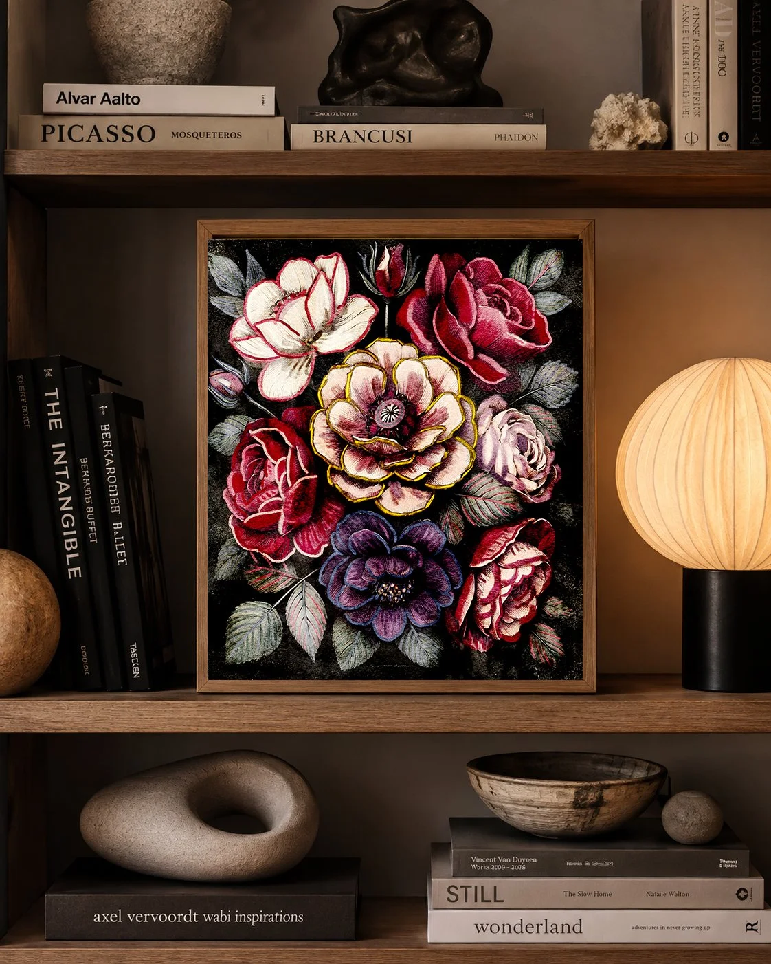 book shelf art - bookshelf-decor-botanical.jpg
