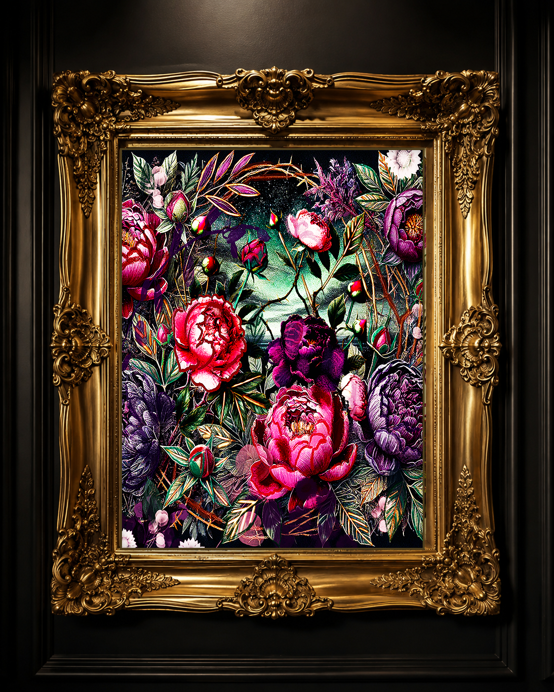 "Peony Dream" Ethereal Floral Landscape | Art Print For Sale