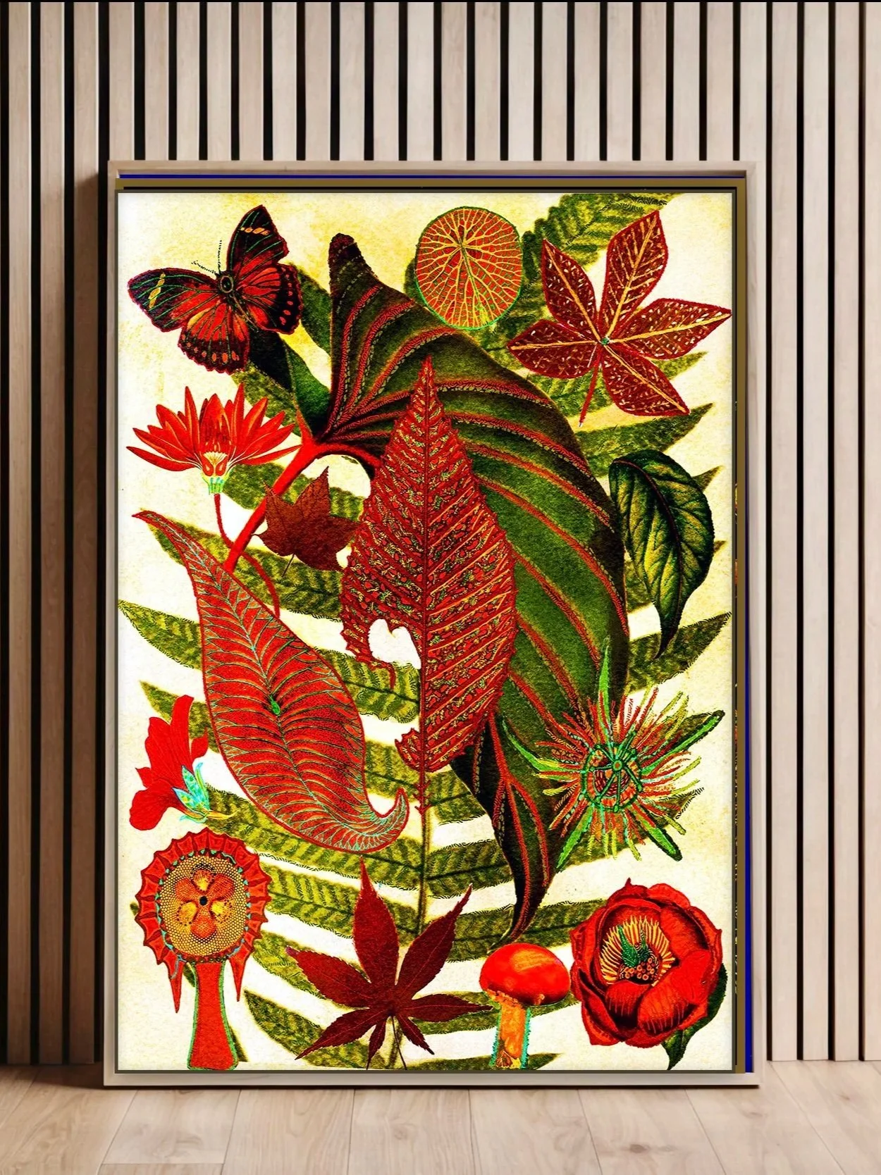"Forest Garden"  Modern Botanical Fine Art Print | Vintage Inspired Leaf Poster