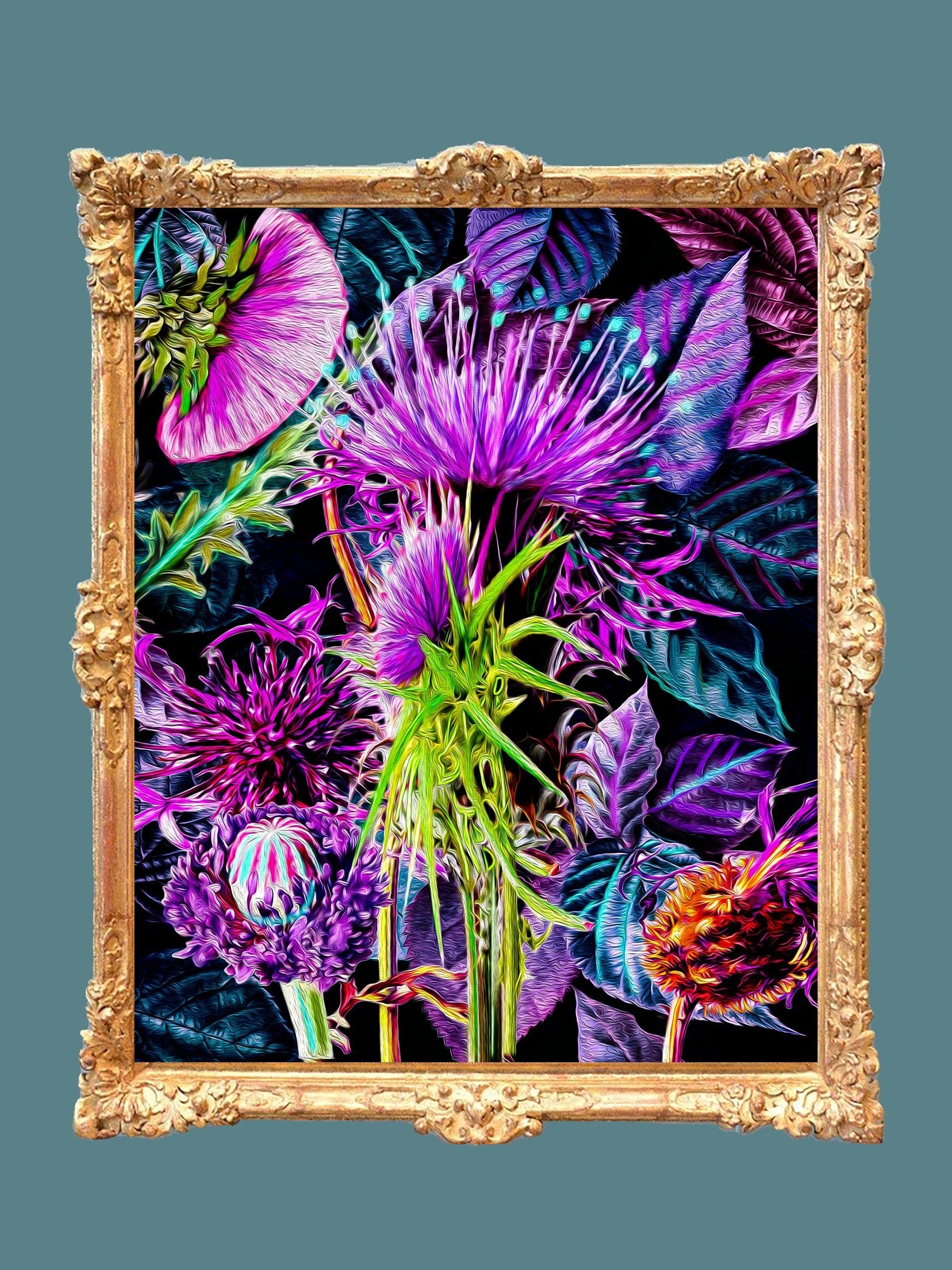 purple light academia decor