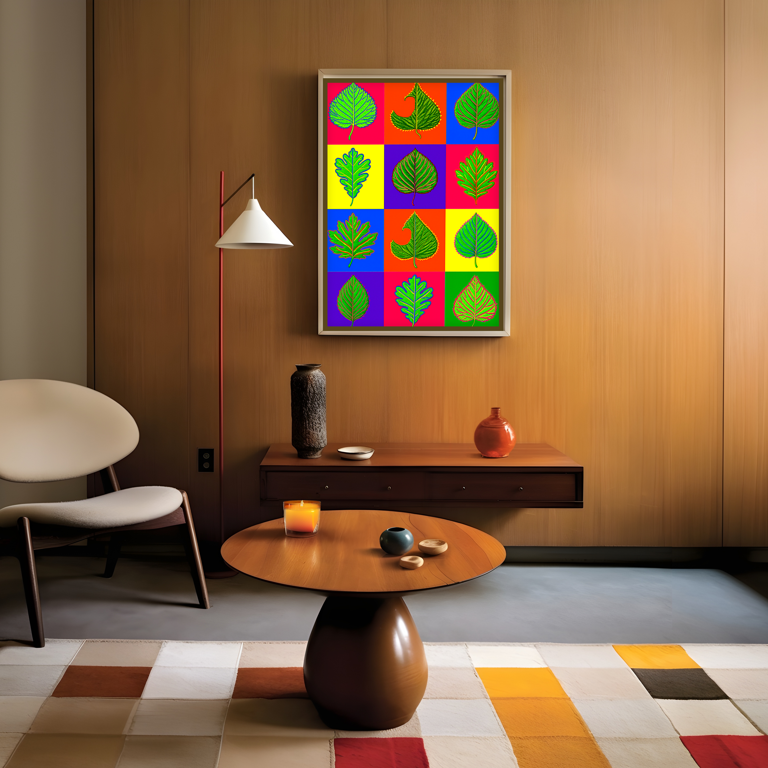 colorful-pop-art-leaf-art-print-for-sale-bauhaus-botanical-art-print.png