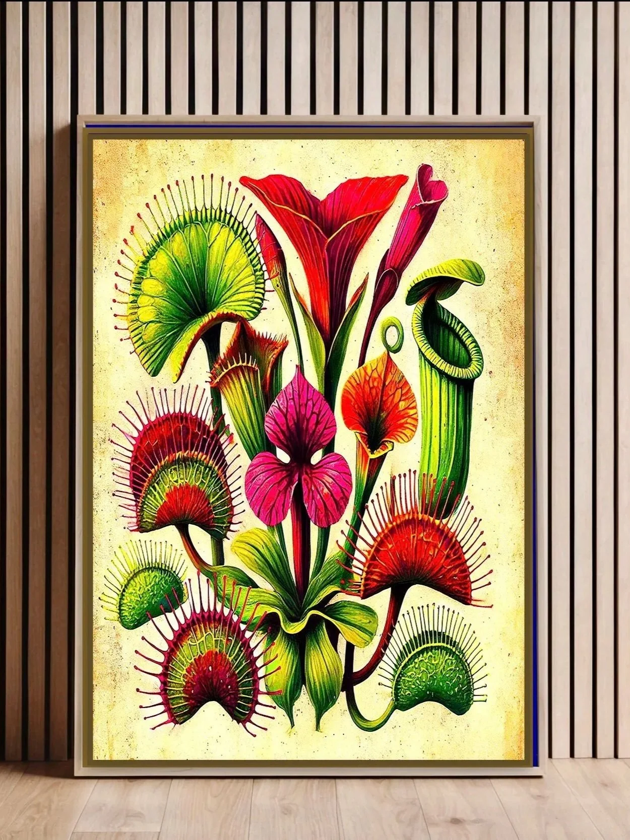 "Symmetry in Carnivorous Plants" Botany Limited Edition Art Print By Giovanna Nicolo |Botanical Art By Gio