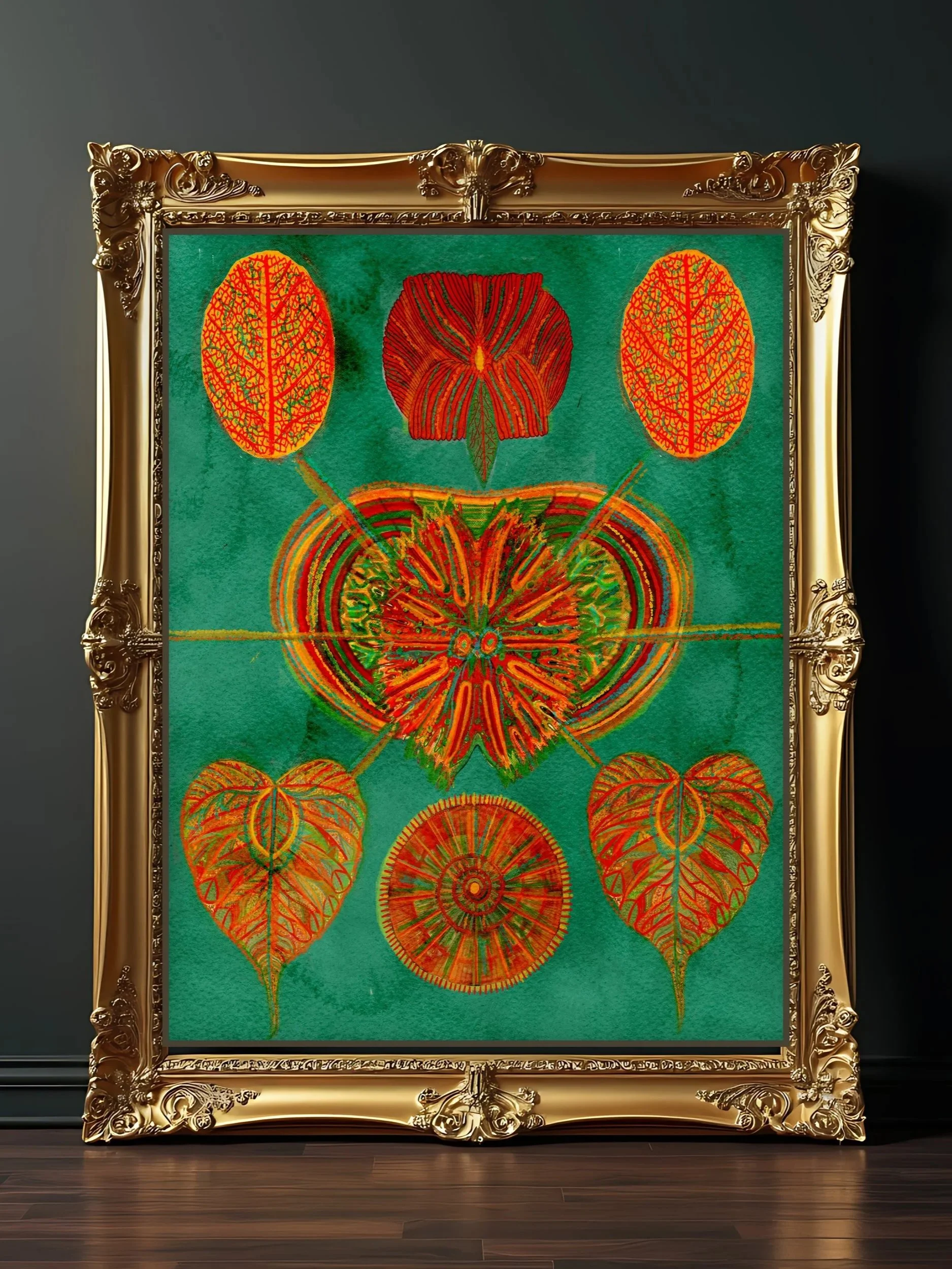 Abstract Symmetry II | Contemporary Botanical Fine Art Print | Modern Organic Wall Art | Botanical Artist Gio