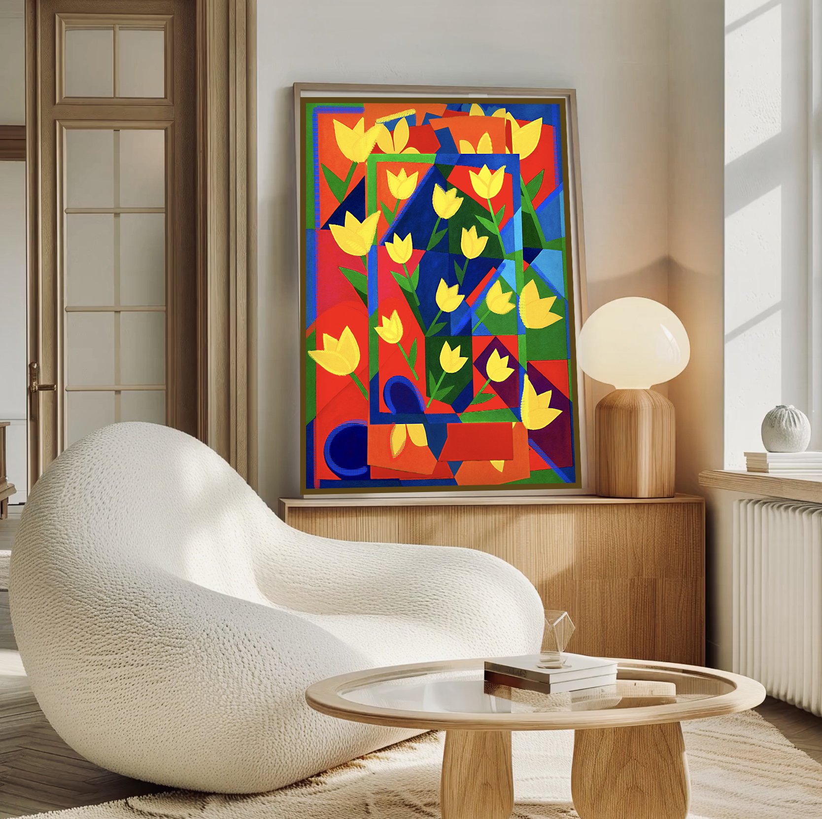 geometric flower artwork - Giovanna Nicolo art