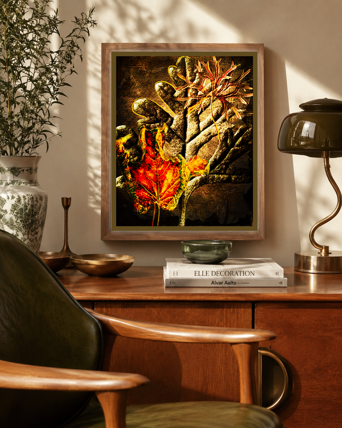 dark-botanical-wall-art-mid-century-modern-natural-wood-frame-designer-home-decor.png