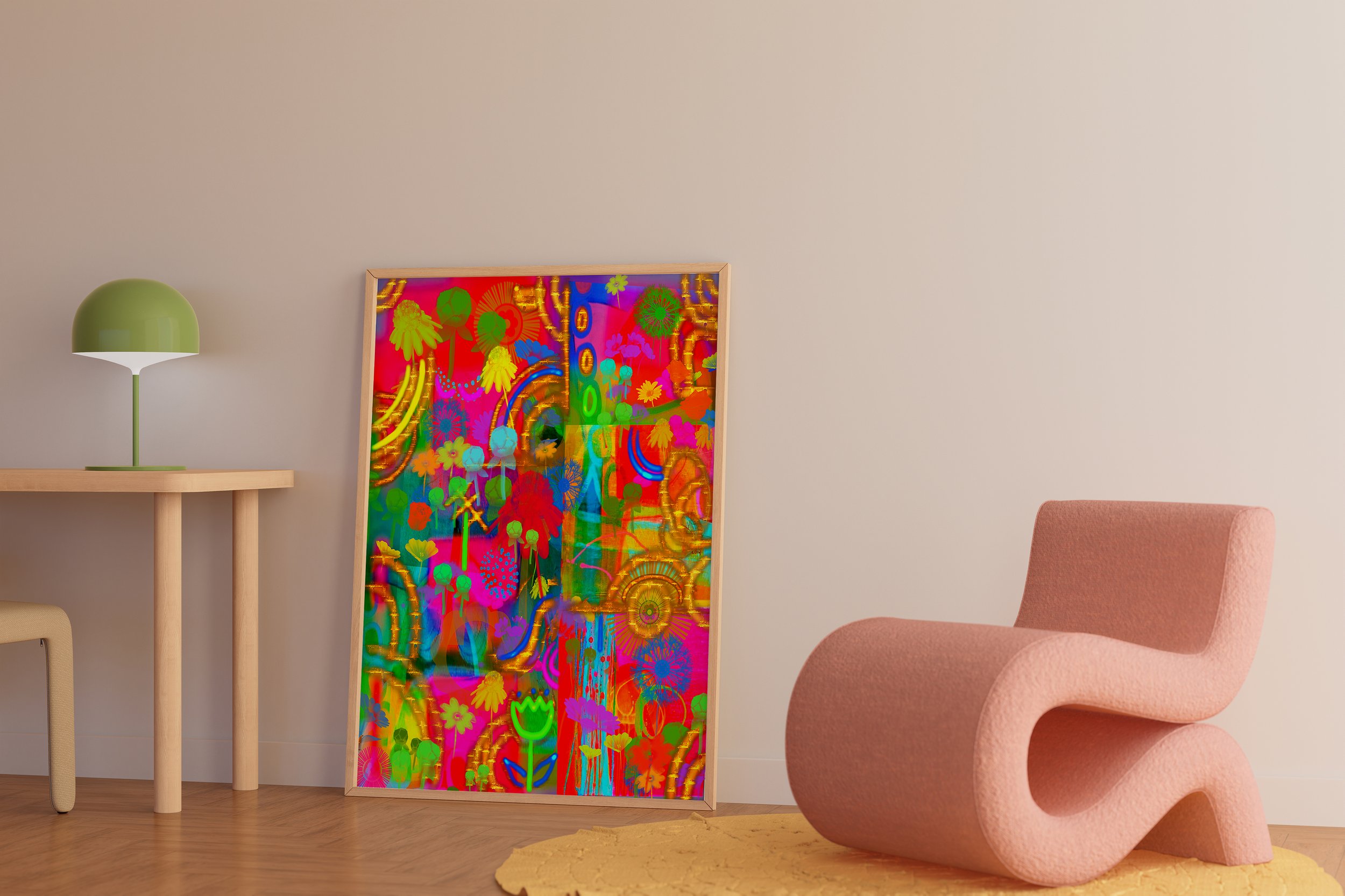 cool neon art - hipster art posters