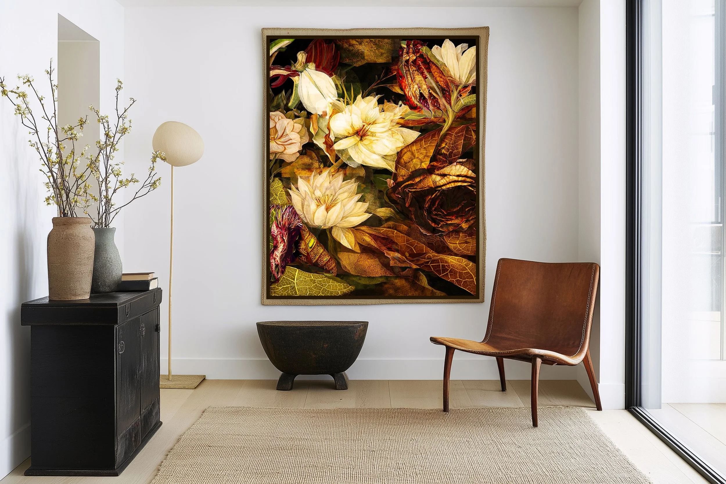 dark botanical fine art print for sophisticated office.jpg