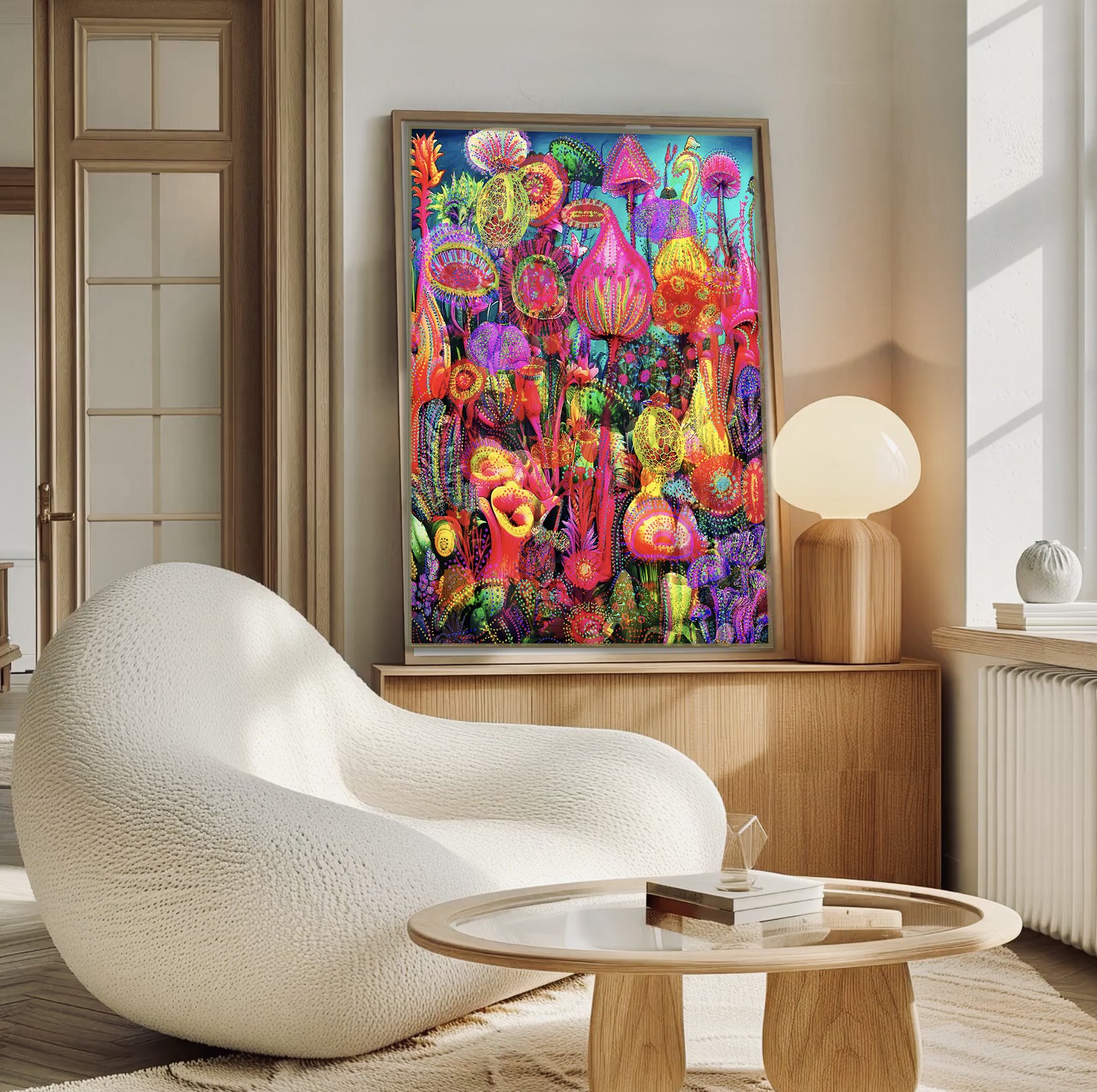 psychedelic paintings for sale, large colorful wall art