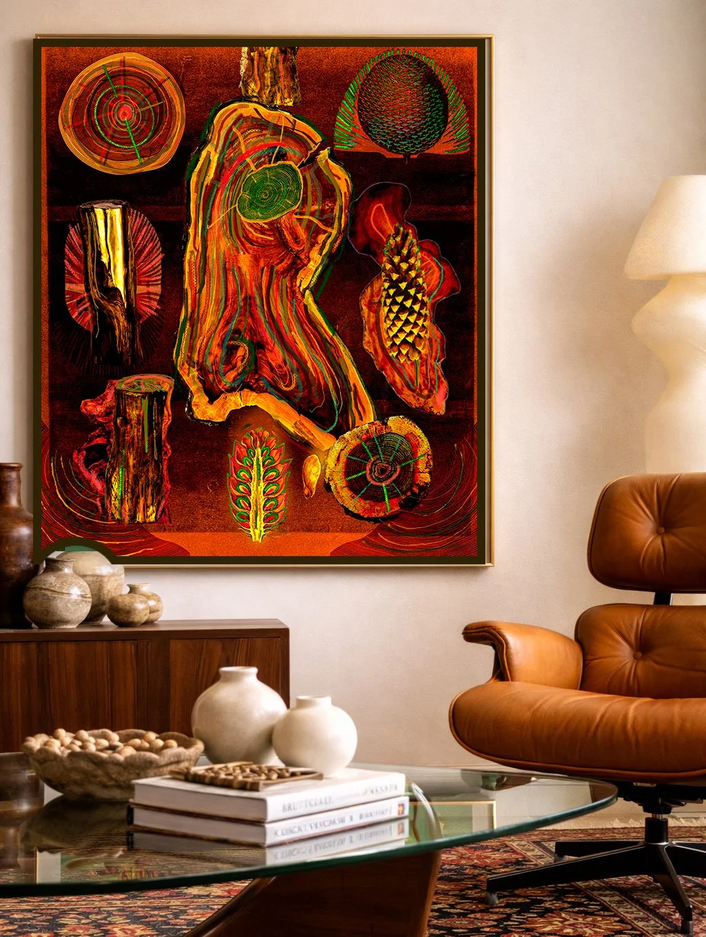 16x20 eames chair original modern botanical art copy 5.jpg