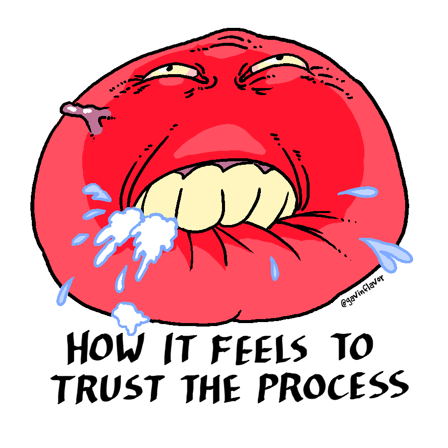 How It Feels To Trust The Process Sticker