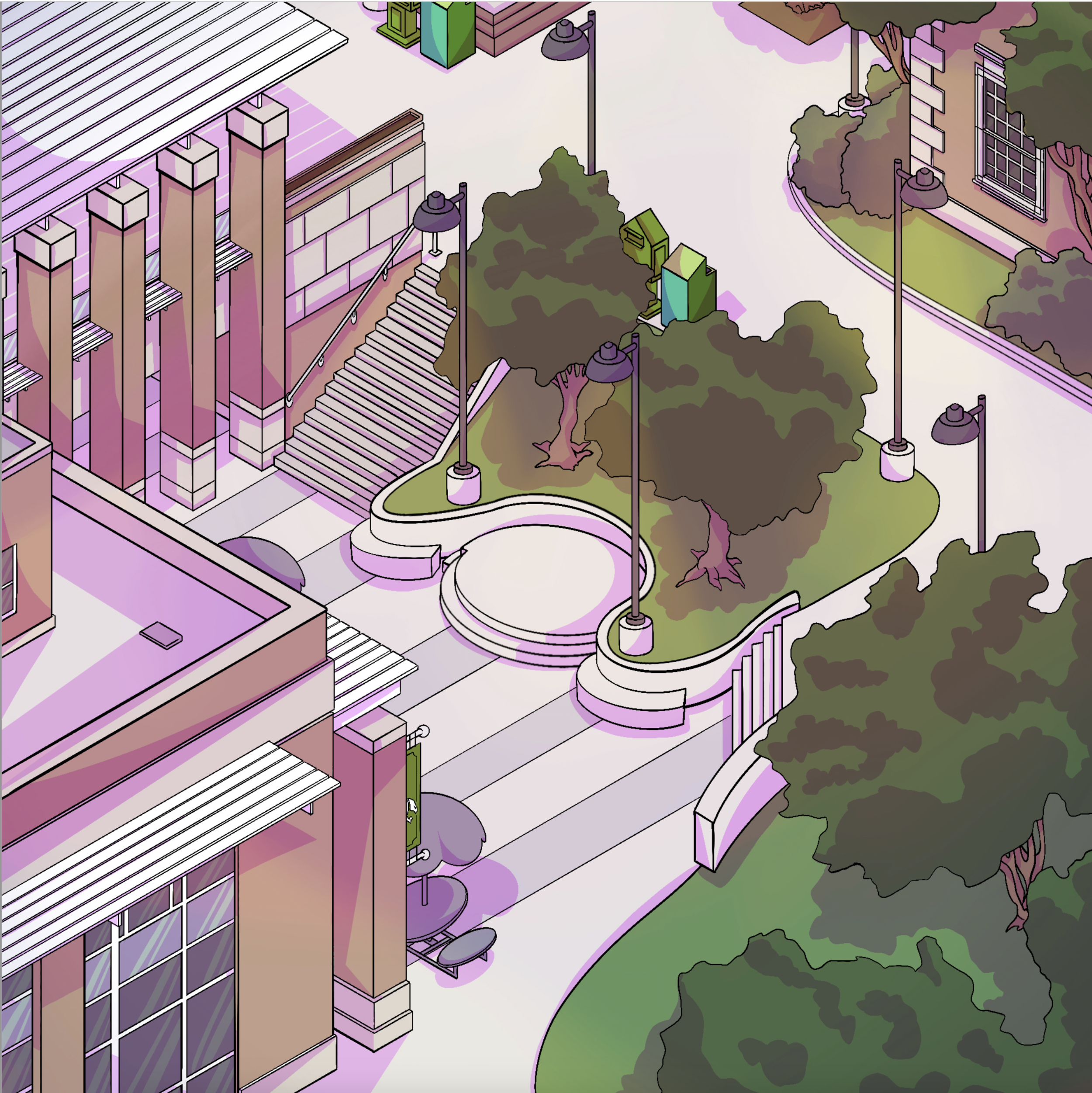 Prototype Section of Union Mural - A small section of the mural I am in the process of designing for the Union