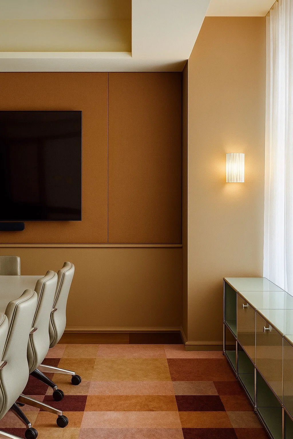 office and boardroom sound proofing done in Calgary, AB with acoustical felt