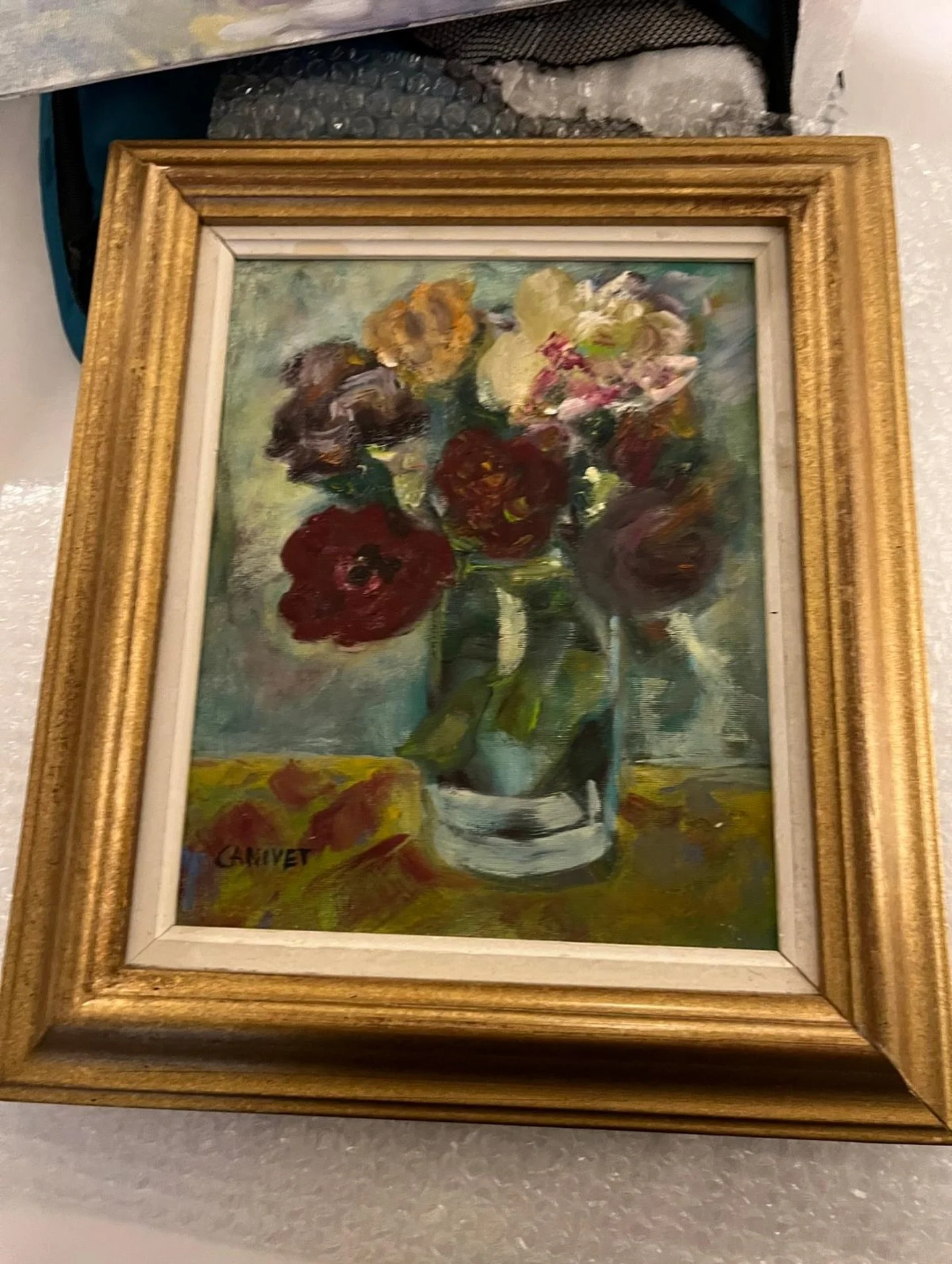 Just sold! This vintage French still life from Paris is off to a new home. 

#VintagePaintings #StillLifePaintings #VintageFrenchPainting #Harper_Hughes_Home