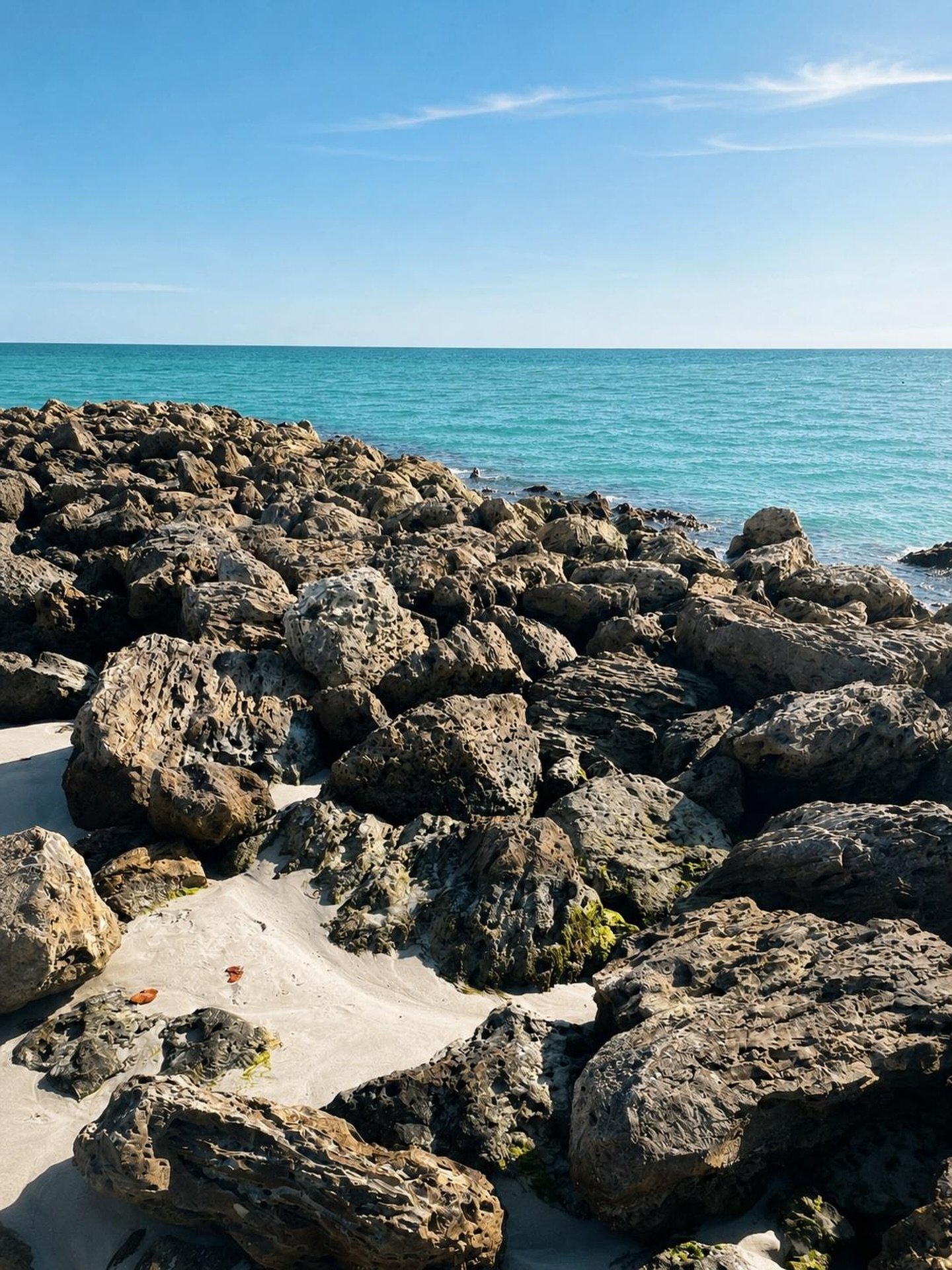 Throwback Thursday&hellip;..Filed away for a future painting: fractured stone, soft horizon, and just enough quiet space to let everything breathe.

#OceanBlues #ThrowbackThursdayPost #Harper_Hughes_Home