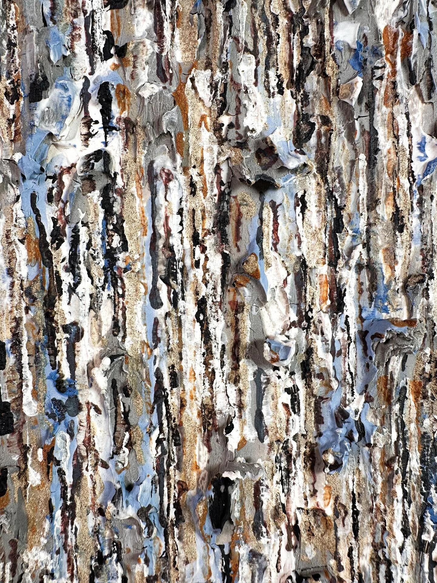 This is a close up shot of a piece called Circus Rain.

One element of these pieces that I haven&rsquo;t talked too much about is the physically process and detail that they undergo. As I&rsquo;ve said before, these are what I call ceramic paintings,