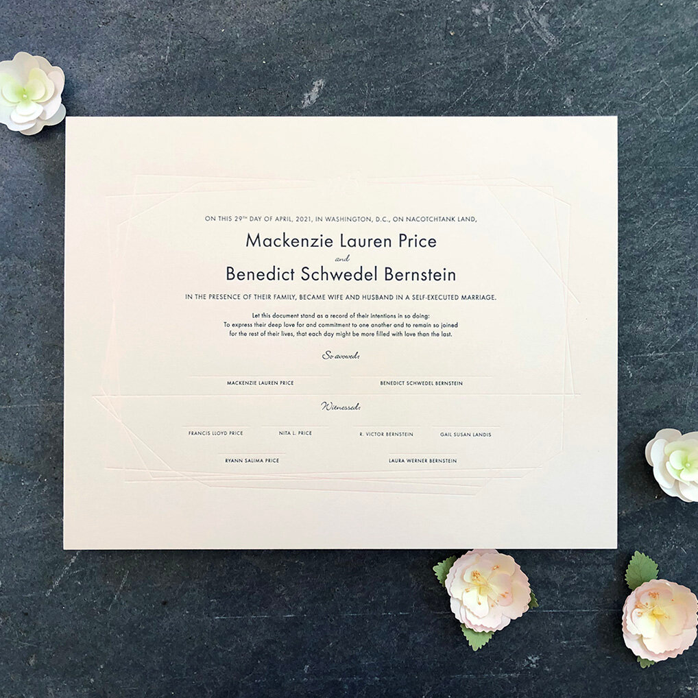 Did you know, that the traditional first year wedding​​​​​​​​
anniversary gift is paper?! 💌 We're offering a bunch of new items that make the perfect gift for your partner, including a custom marriage certificate 💕 Find all the details on our shop 