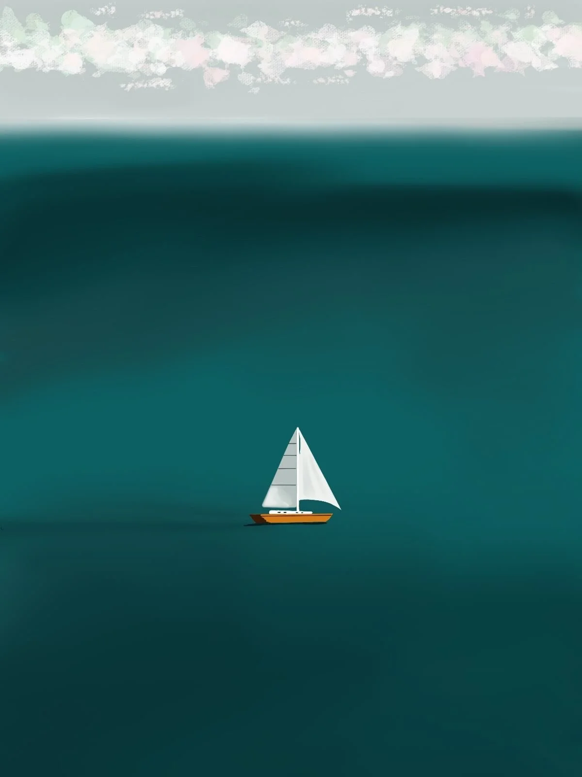 Boat is today&rsquo;s prompt for #LittleLifeAugust25 by @pastichecostudio. Very happy with my first sailboat drawing! 🤗 Swipe for the reference c/o @unsplash. ⛵️

#procreate #procreatedoodle