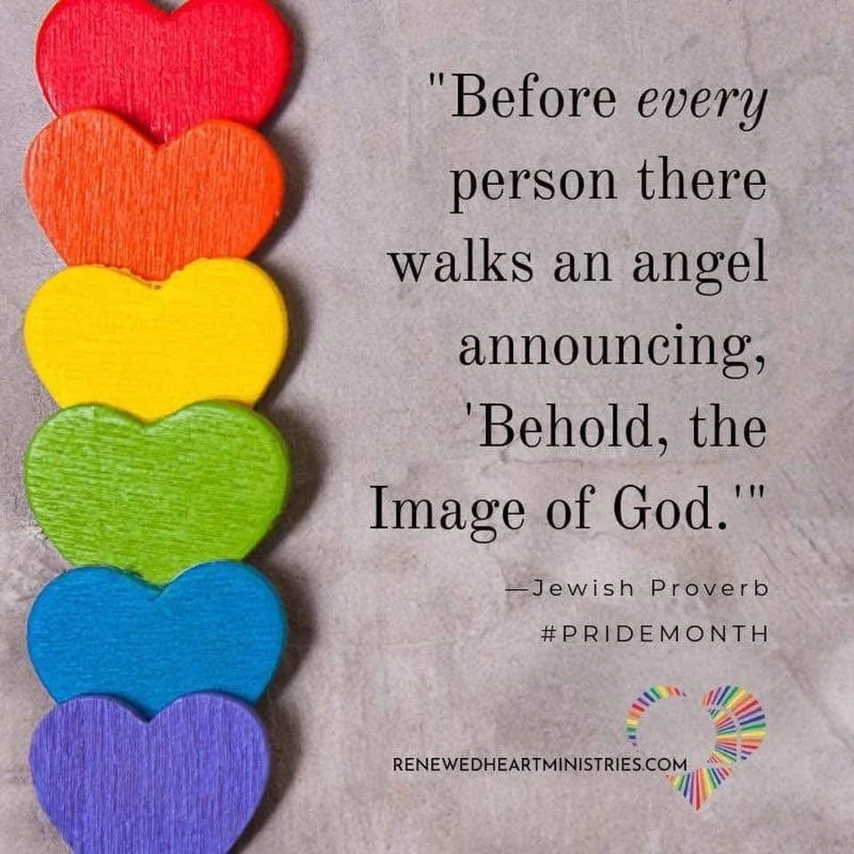 Before every single person, every one&mdash;including you! 🌈

"Before every person there walks an angel announcing, &lsquo;Behold, the Image of God.&rsquo;&rdquo;

&mdash;Jewish Proverb

#cedarparkunited #imageofgod #youarebeloved