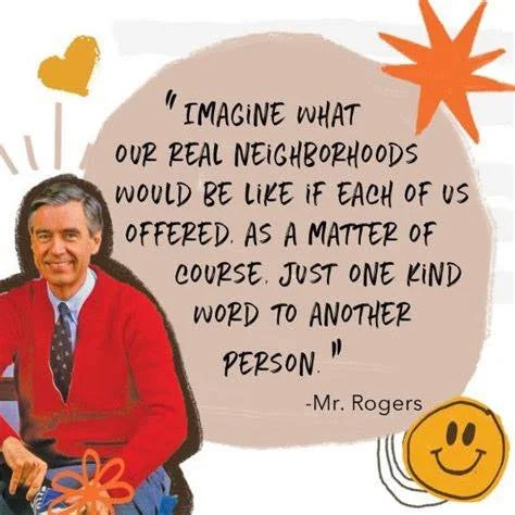 Kindness can transform neighbourhoods. 🌟

&ldquo;Imagine what our real neighbourhoods would be like if each of us offered as a matter of course just one kind word to another person.&rdquo;

&mdash; Mister Rogers

#cedarparkuc #kindness #goodneighbou