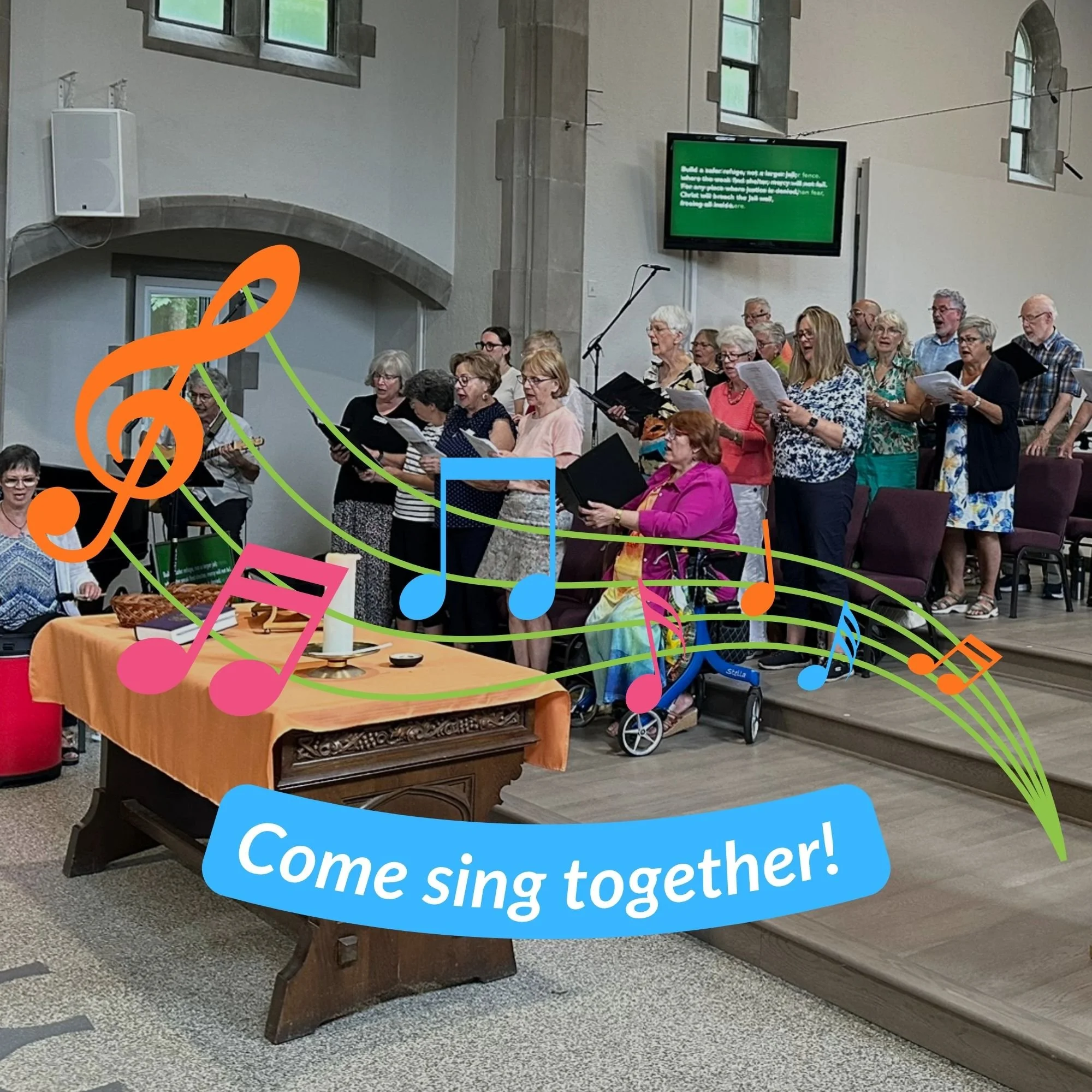 🎶 Come sing together in worship this Sunday...and rehearse together tonight, September 17, at 7 PM in the Sanctuary at 204 Lakeview in Pointe-Claire!

Rehearsals will continue every Thursday at 7 PM so if you enjoy singing, this is your invitation. 