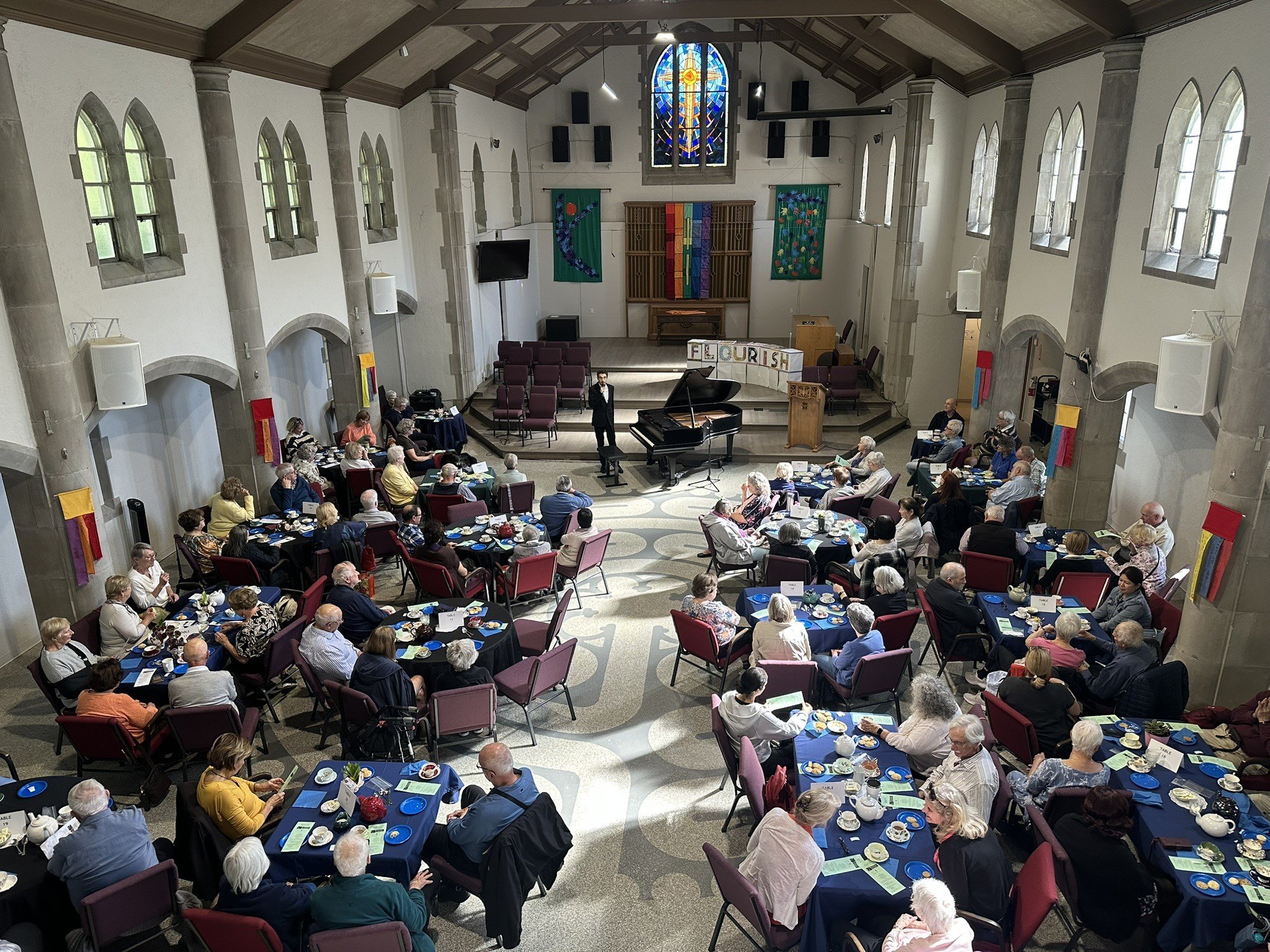 Yesterday's Afternoon Tea Concert for Seniors, with Daniel Benedetti was an amazing way to start this new season of monthly Wednesday concerts. Daniel delighted the crowd on the Steinway and then on the accordion--with an encore. Thank you, Daniel Be