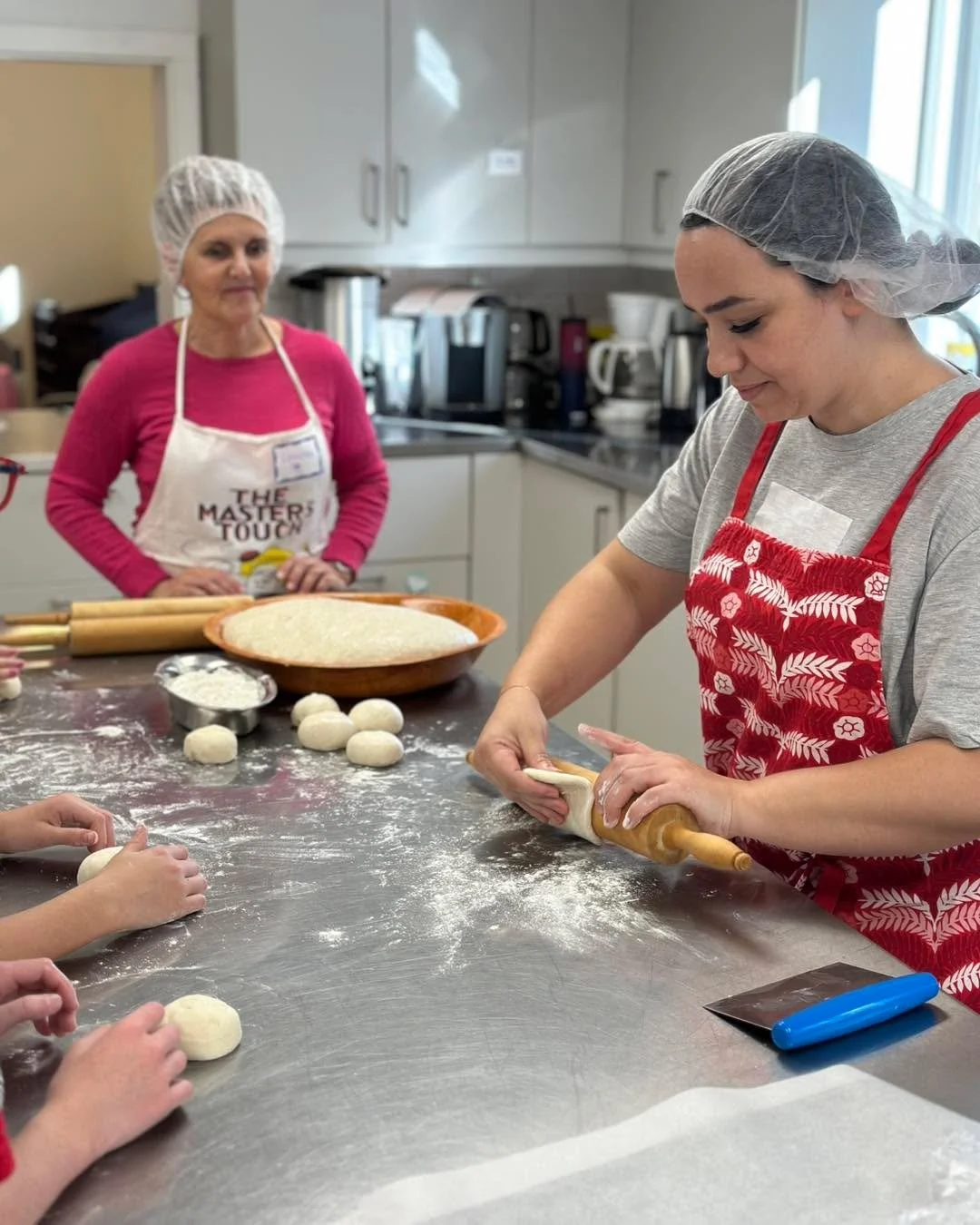 Huge thanks to Nadia from Women Weaving Their Dreams, the 6th graders from Clearpoint Elementary IB World School and Sandra, for helping to prepare platters of managish and lentil soup for tomorrow evening&rsquo;s Supper Together/Souper Ensemble. We 
