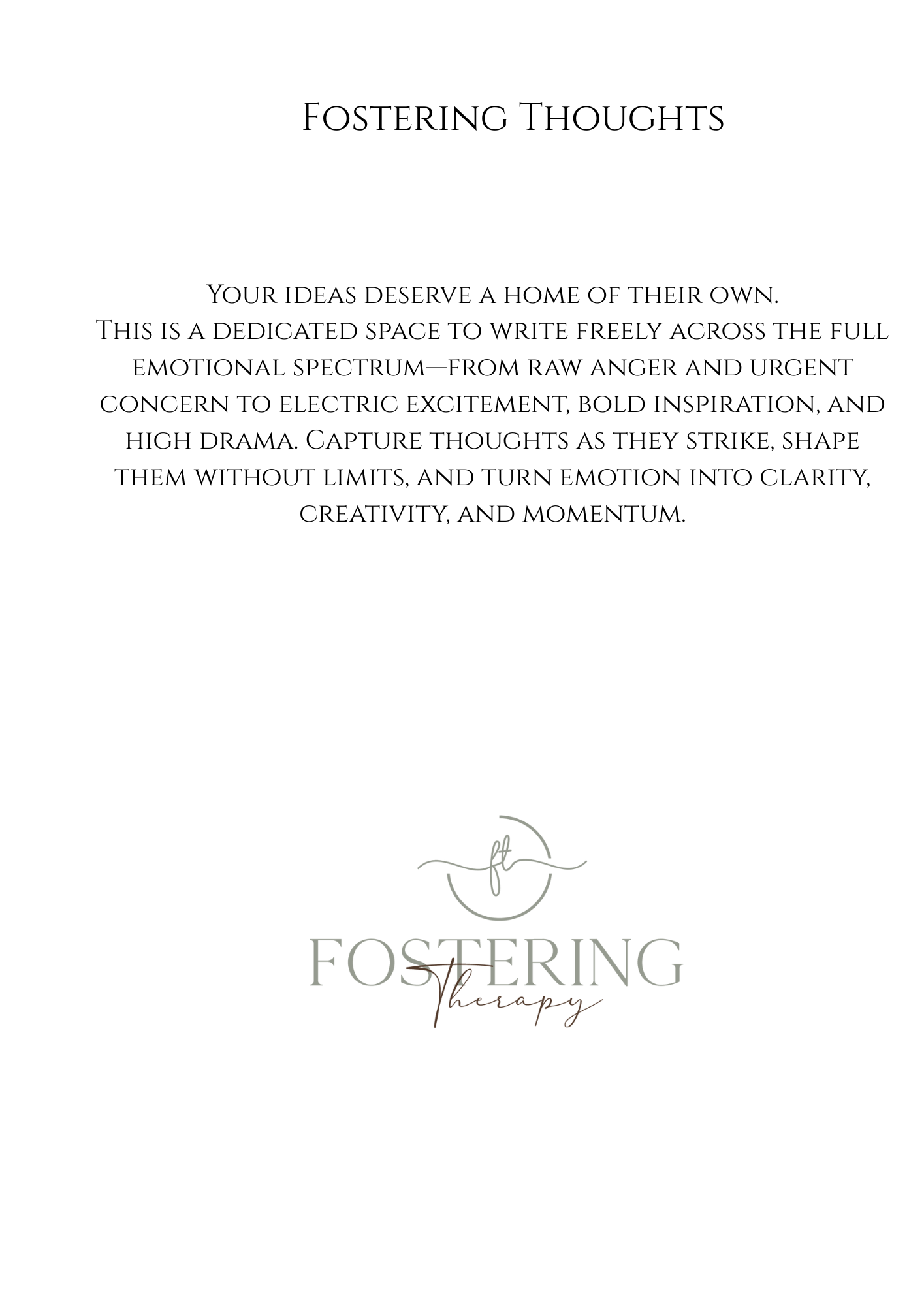 Thinking Thoughts A5 Planner Inserts